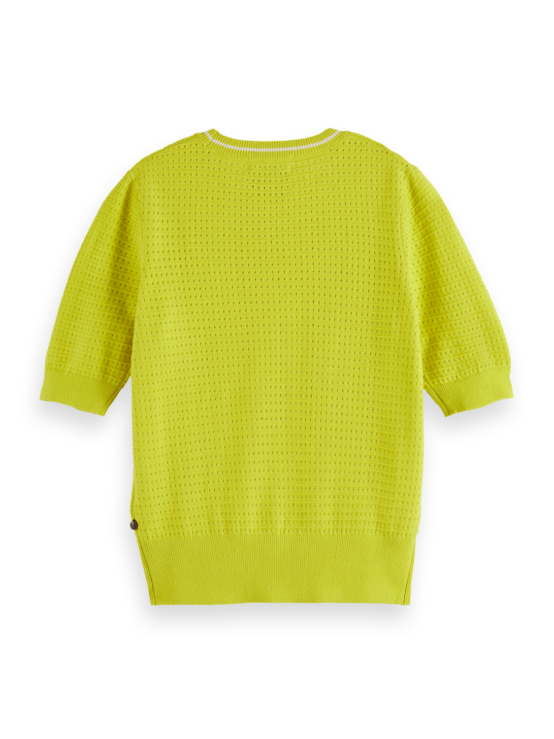 Pointelle Short Sleeve Pullover