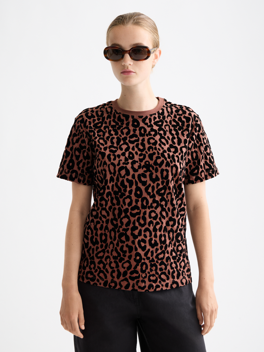 Flock artwork regular T-shirt