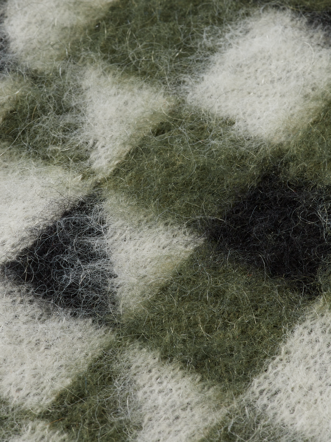 Fuzzy jacquard spencer