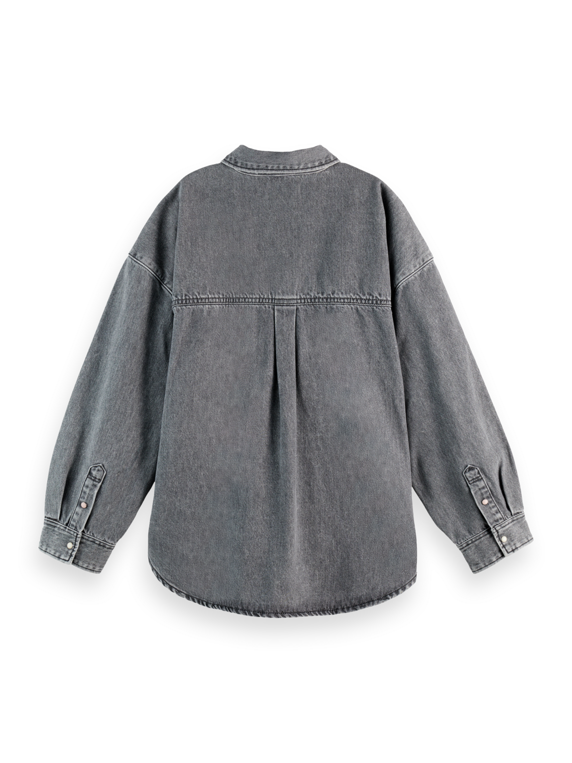 Washed denim overshirt