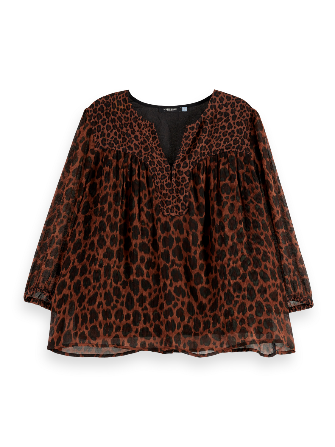 Print short sleeve top