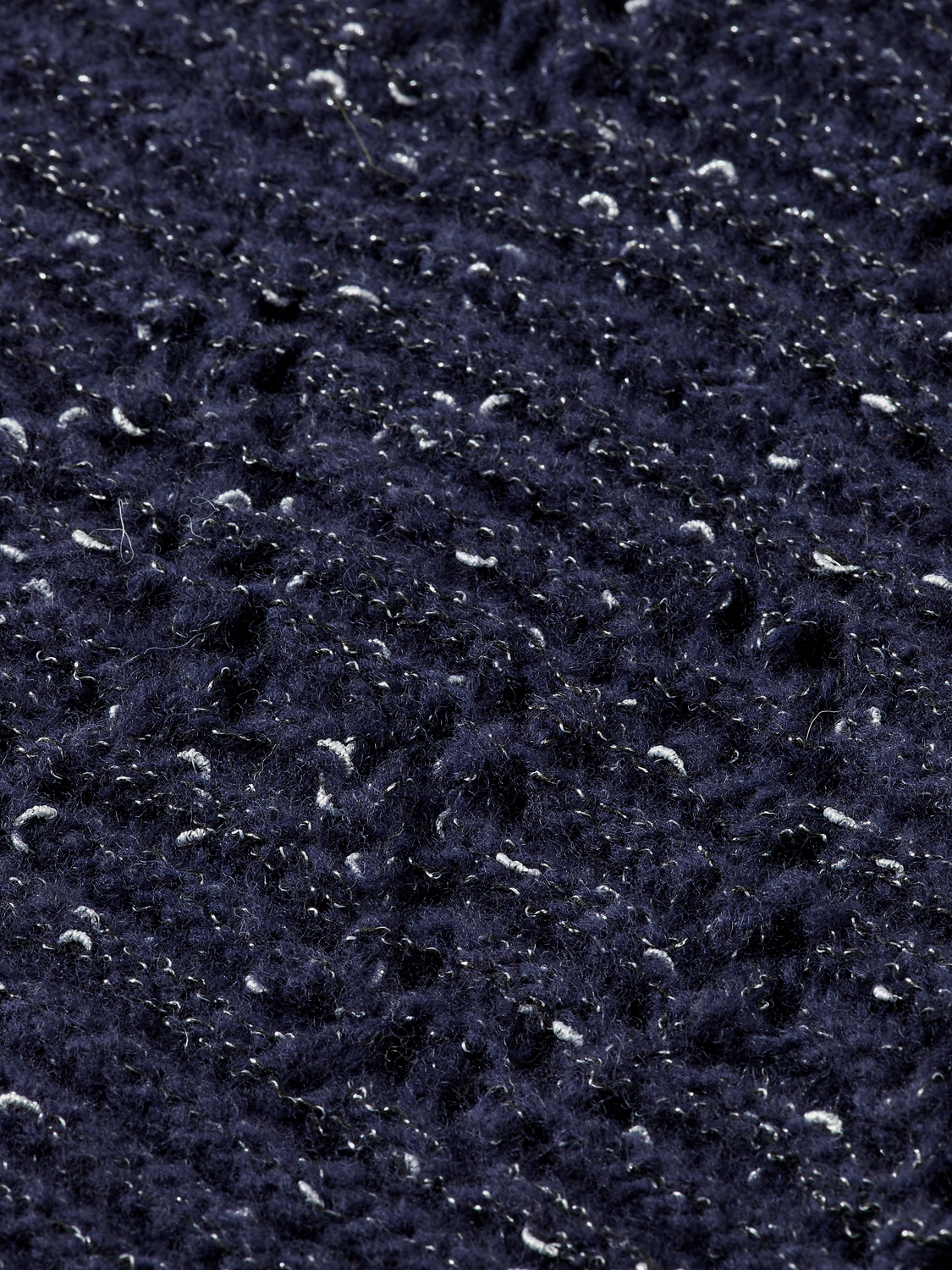 Metallic crew neck cardigan