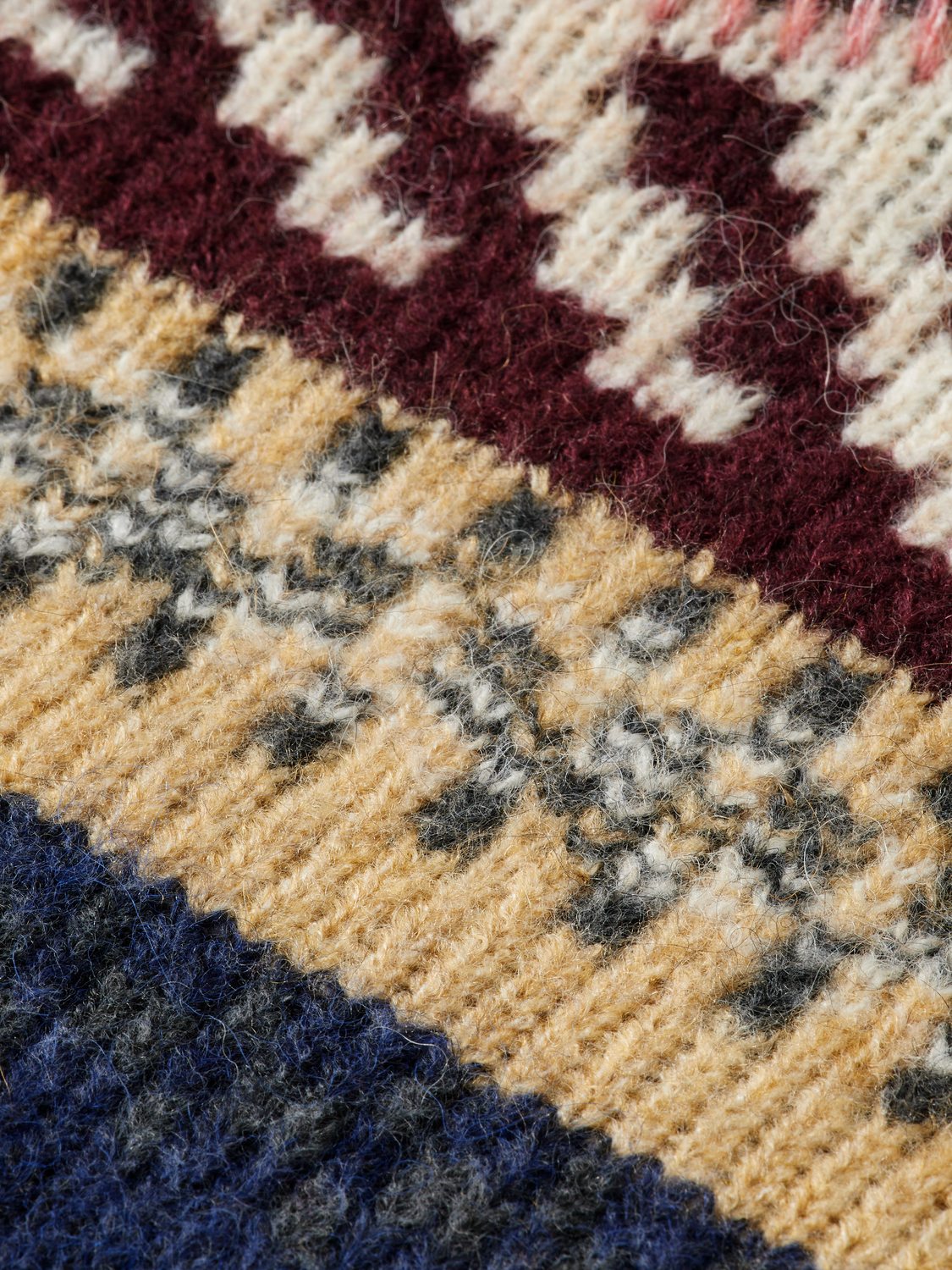 Blocked Fair Isle pullover