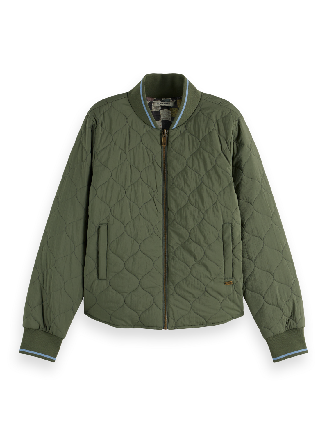 Reversible quilted bomber