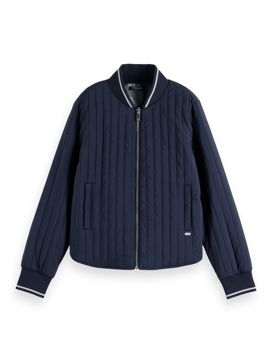 Reversible quilted bomber