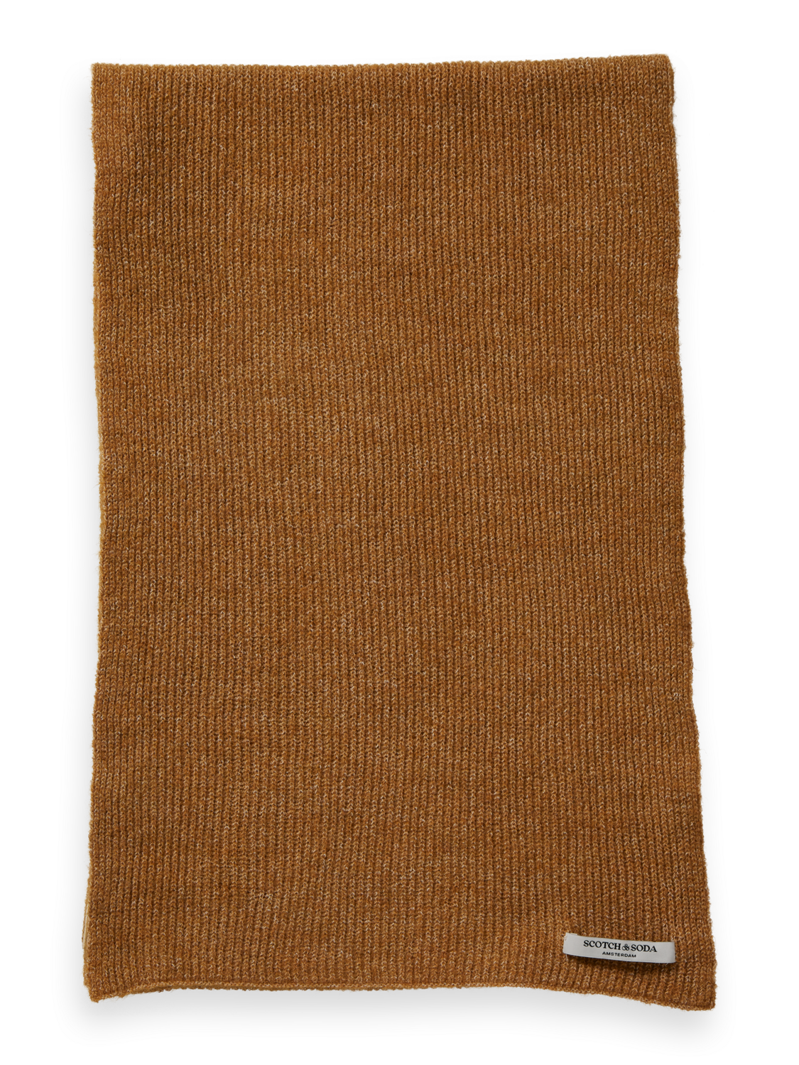 Logo knitted scarf
