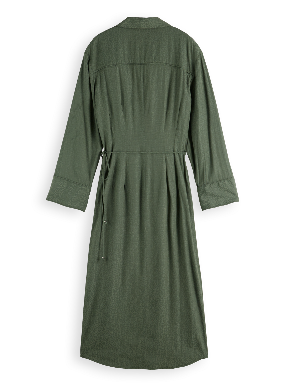 Draped midi wrapdress