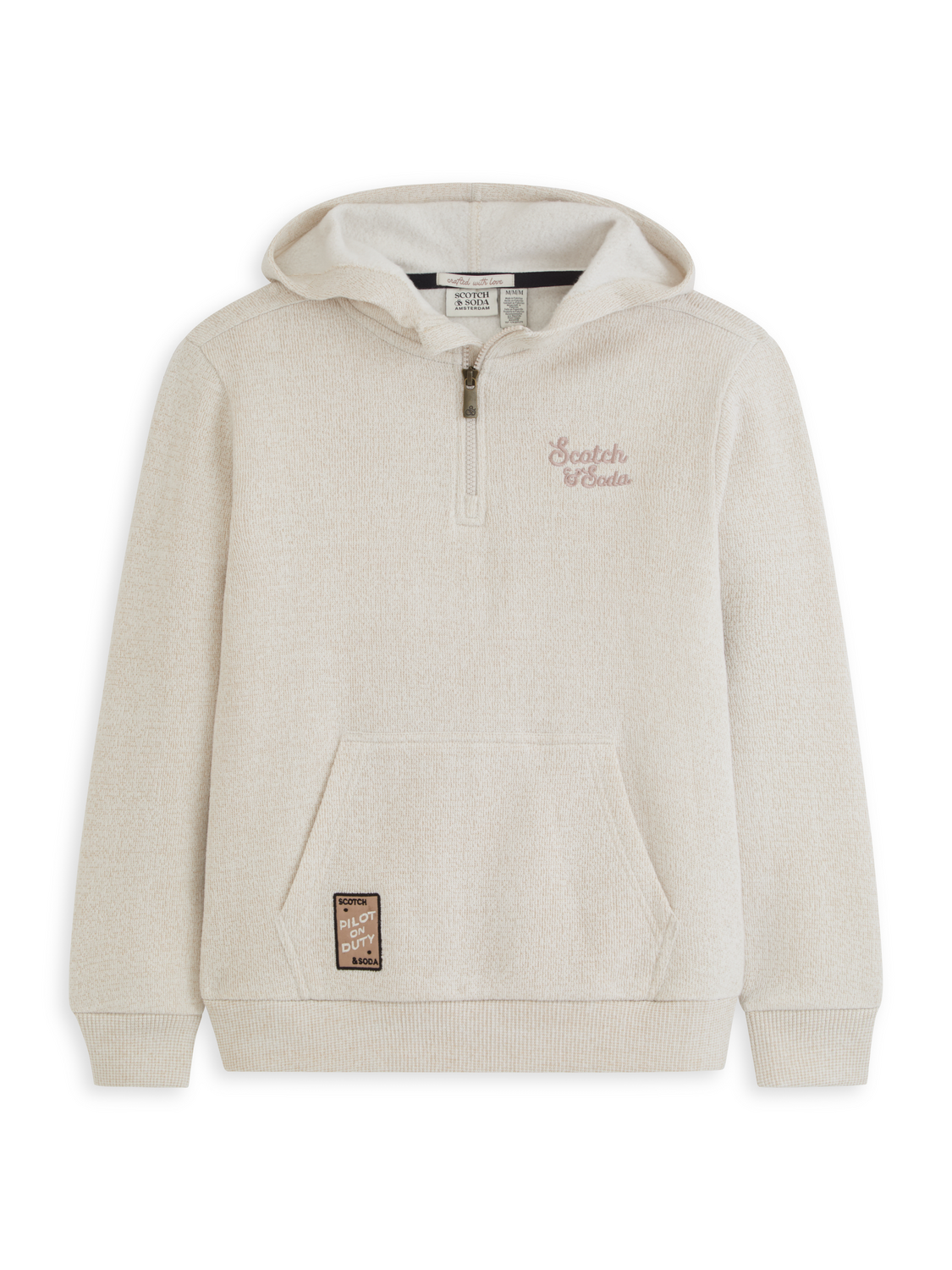 1/4 ZIP HOODIE – Scotch & Soda Amsterdam