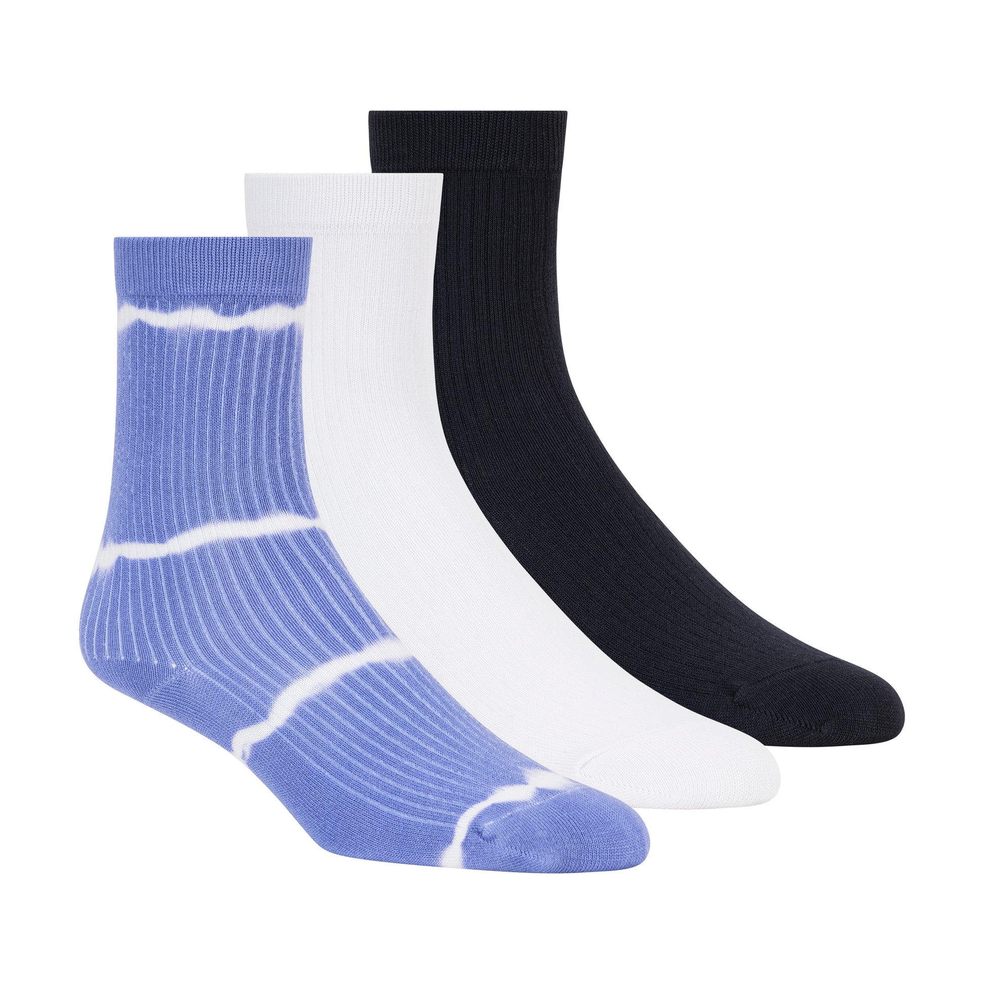 3PK WOMENS NON TERRY CREW