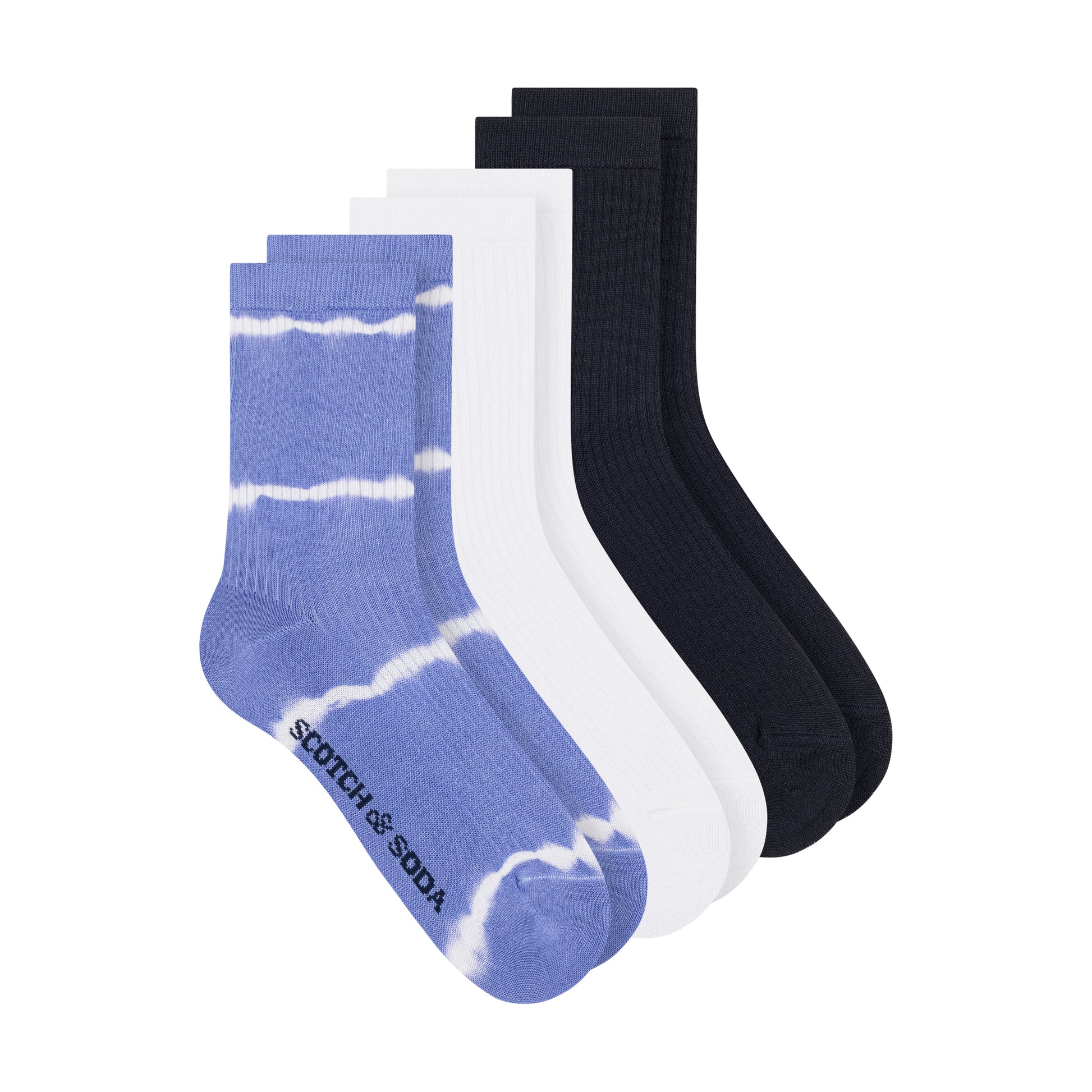 3PK WOMENS NON TERRY CREW