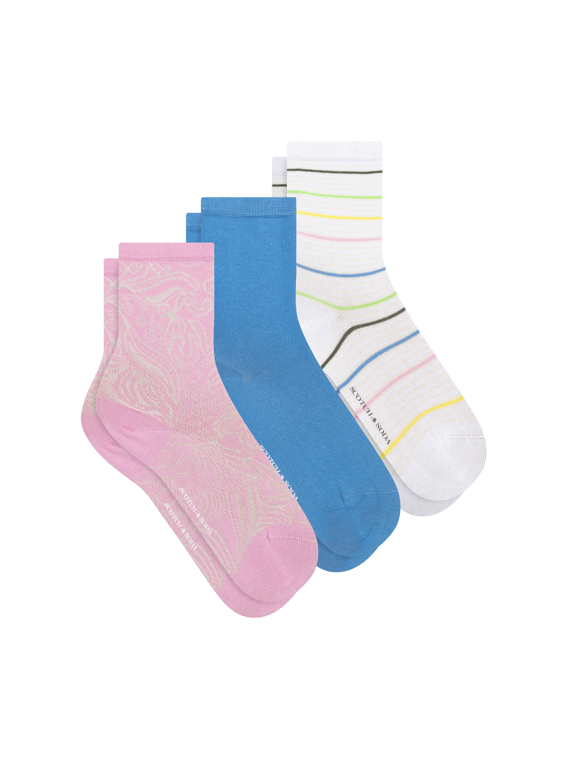 3PACK GIRLS NON TERRY CREW