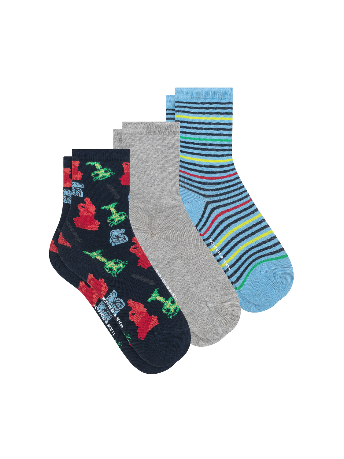 3PACK BOYS NON TERRY CREW