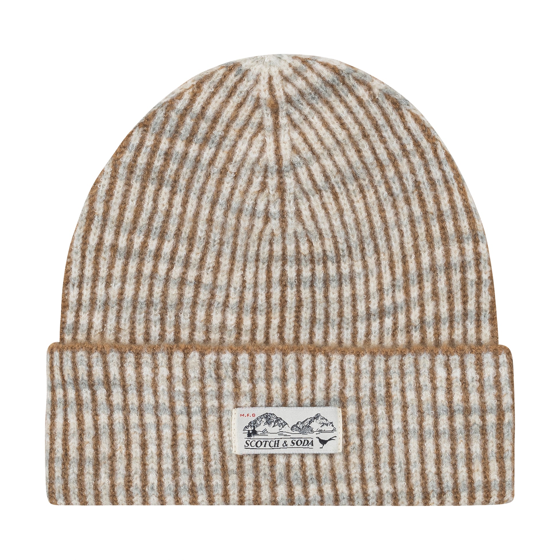 S&S 2 COLOR RIB CUFF BEANIE