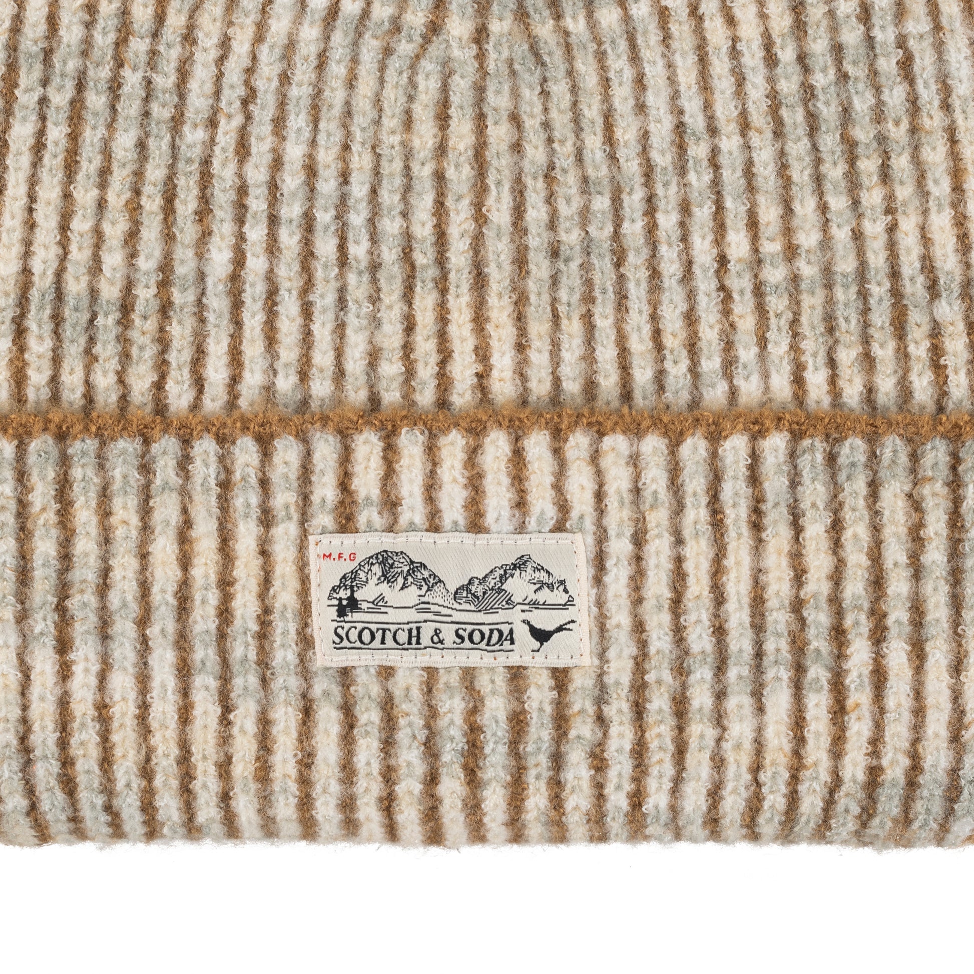 S&S 2 COLOR RIB CUFF BEANIE