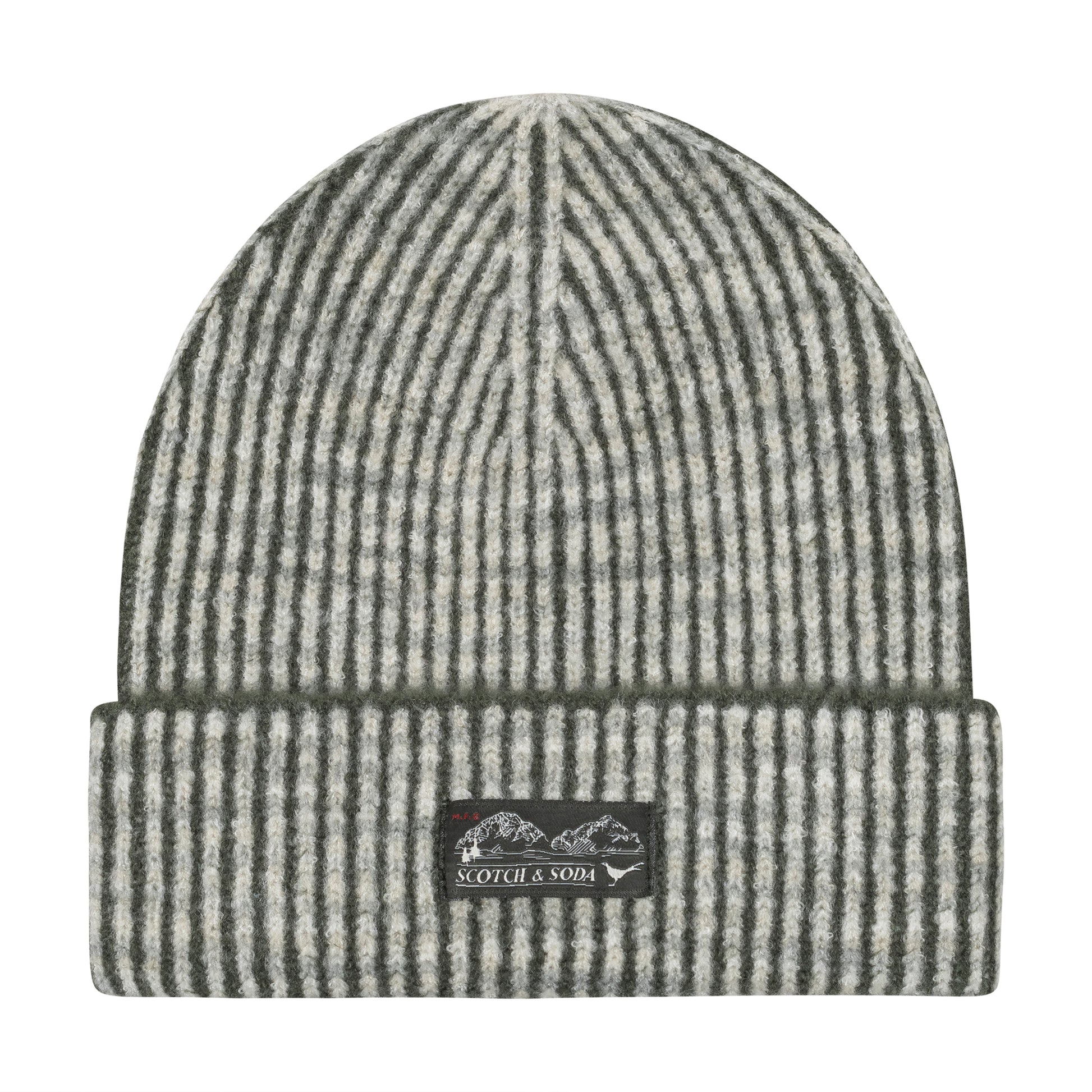 S&S 2 COLOR RIB CUFF BEANIE