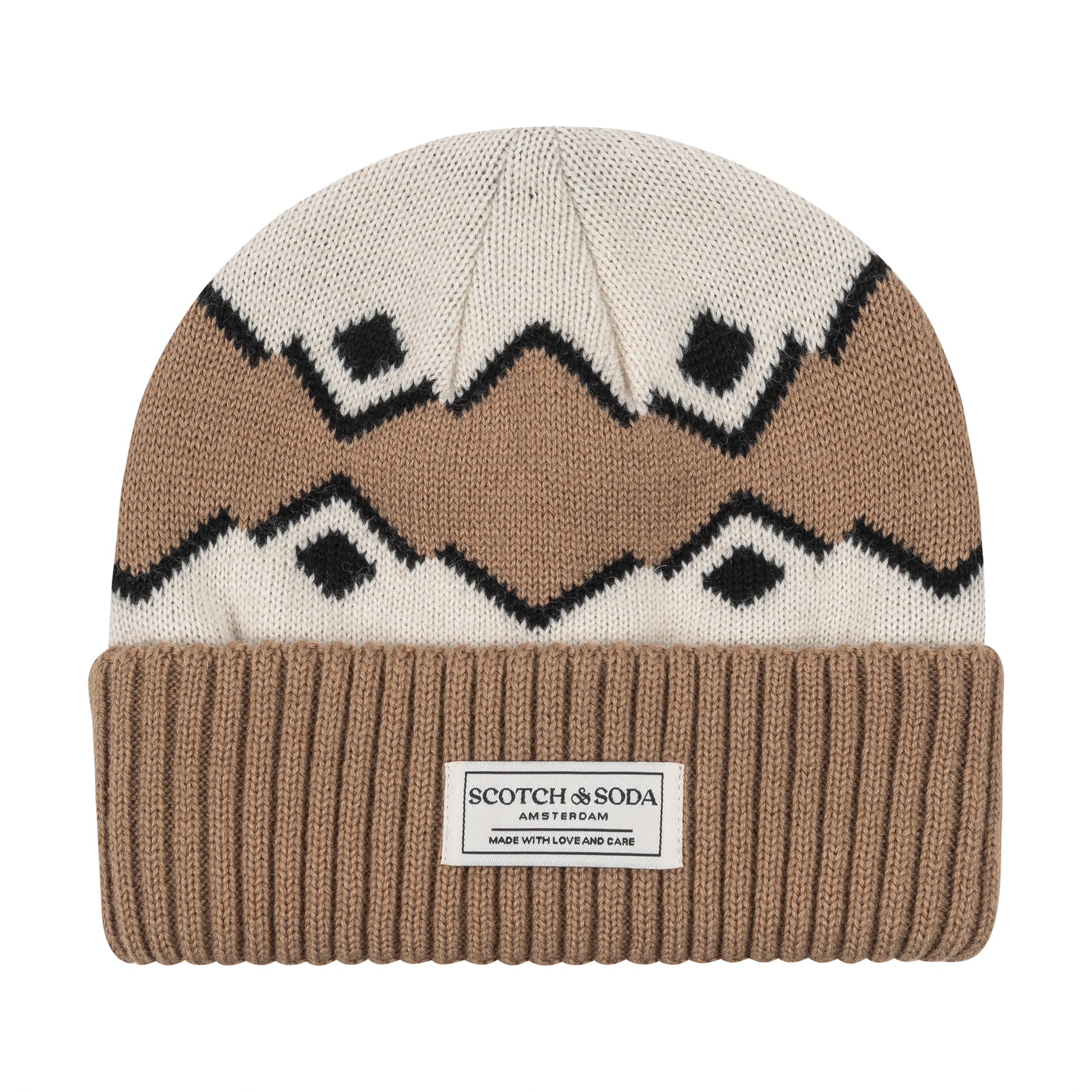 S&S FAIRISLE CUFF BEANIE