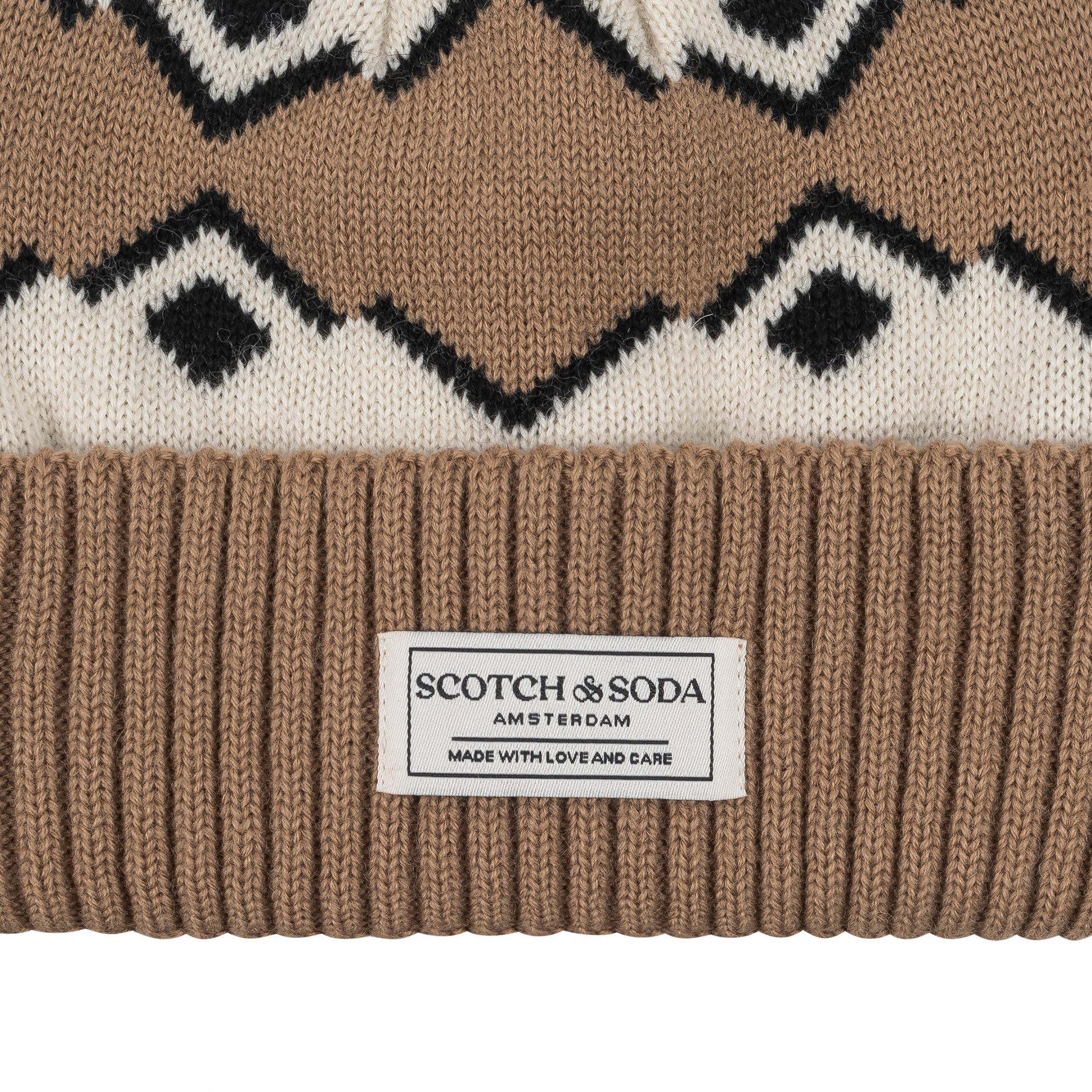 S&S FAIRISLE CUFF BEANIE