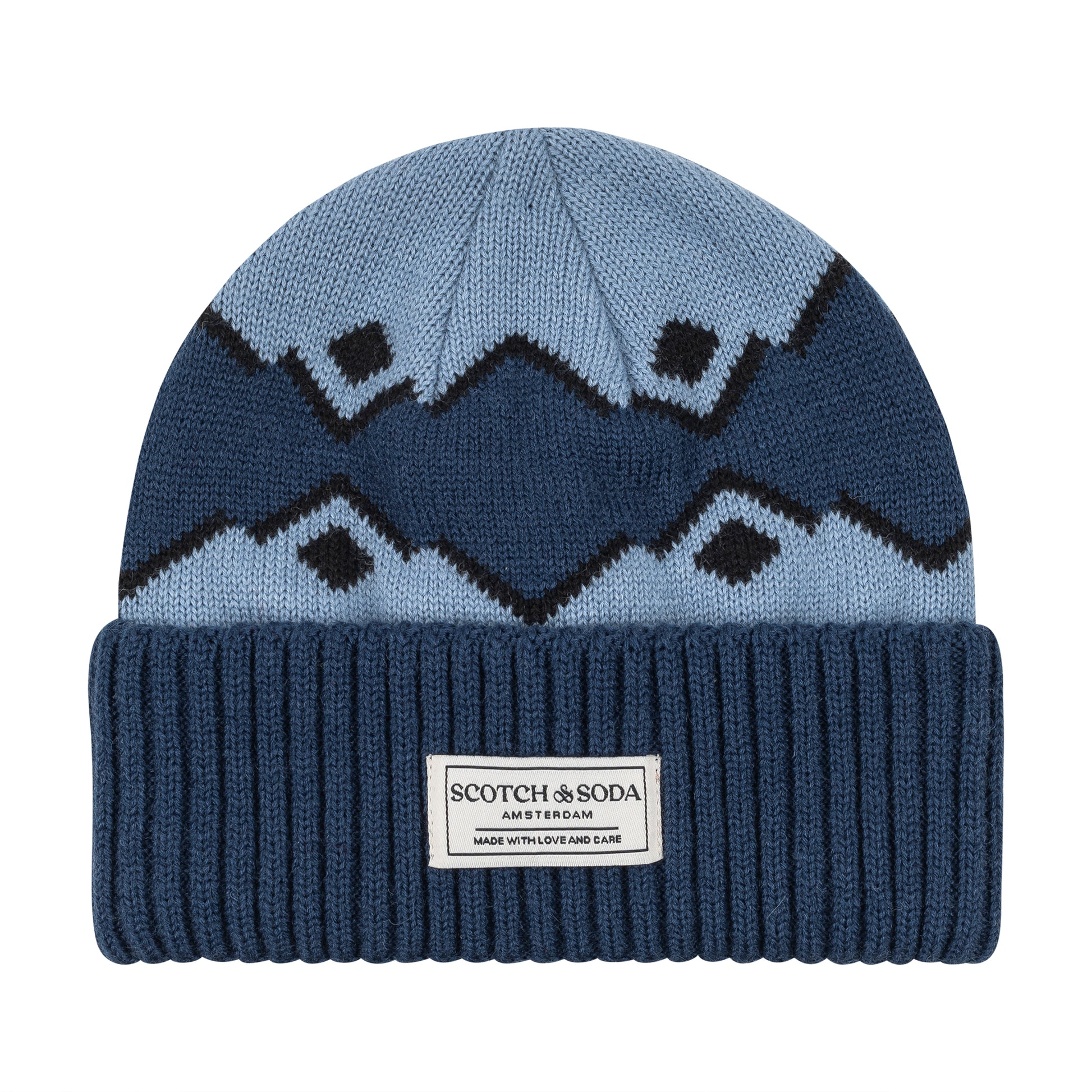 S&S FAIRISLE CUFF BEANIE