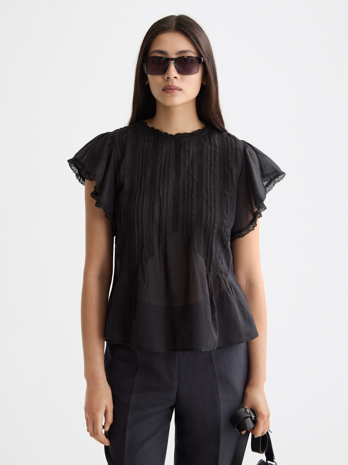 Butterfly sleeve top