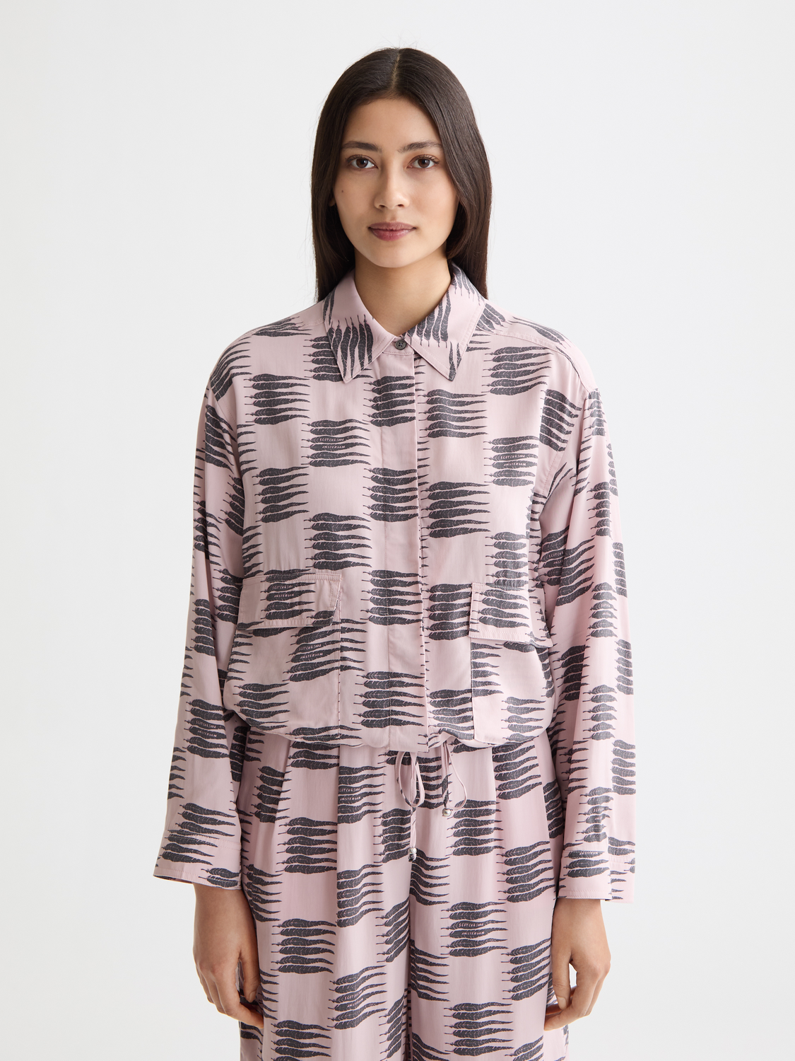 Printed utility Shirt
