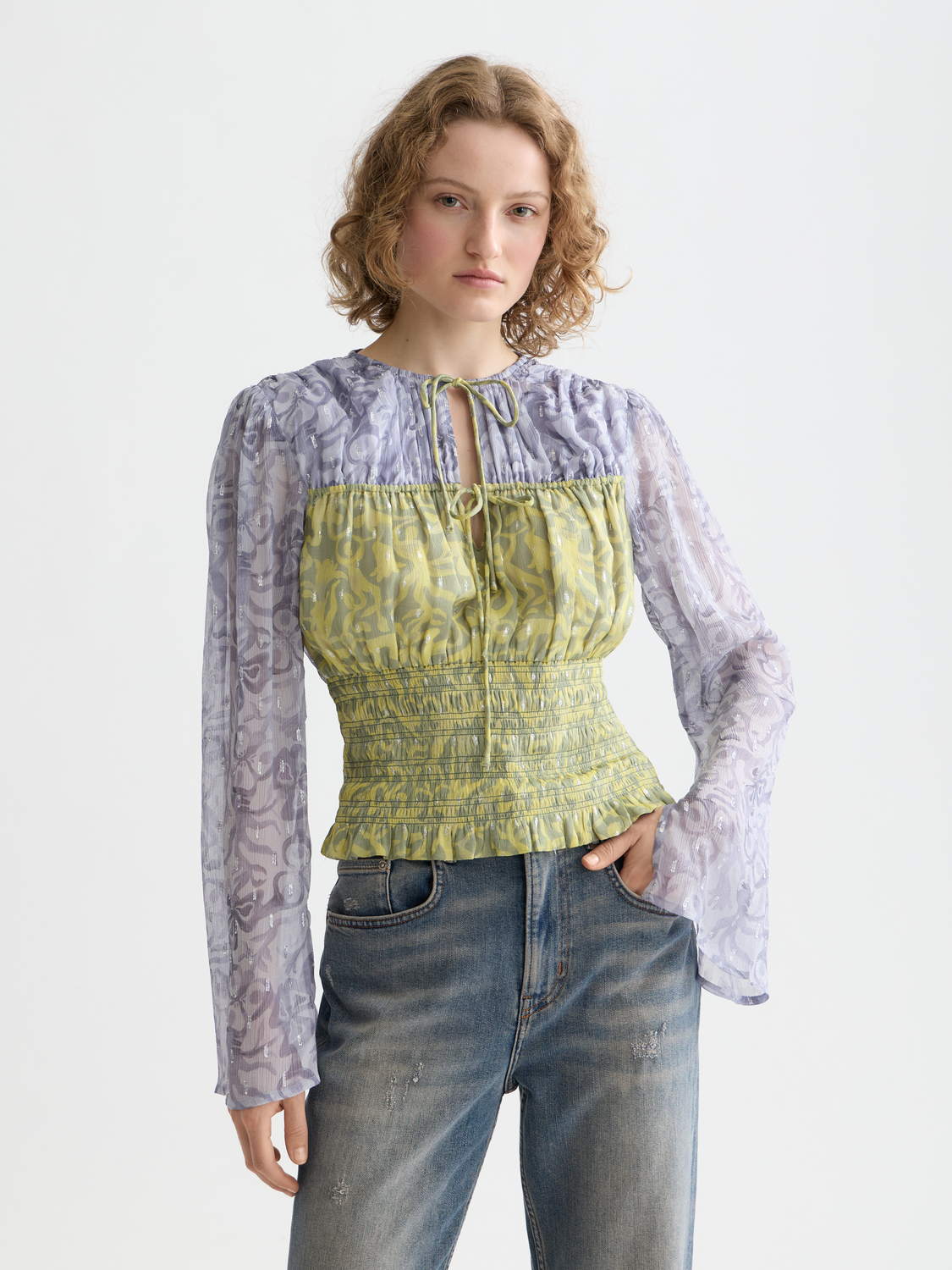 Smocked waist top