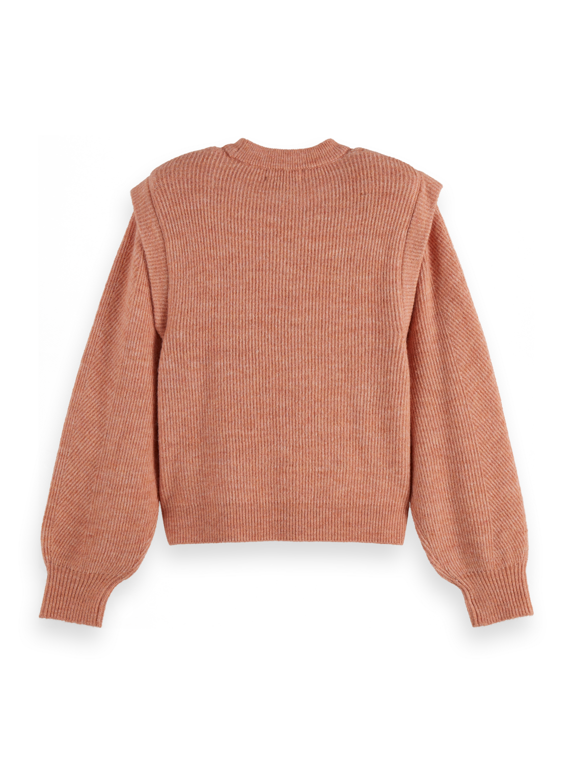 Shoulder detail crew neck pullover