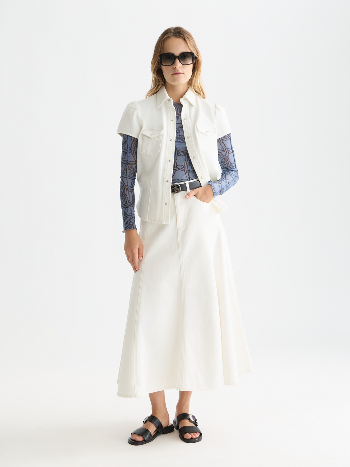 Denim maxi skirt – Scotch & Soda Amsterdam