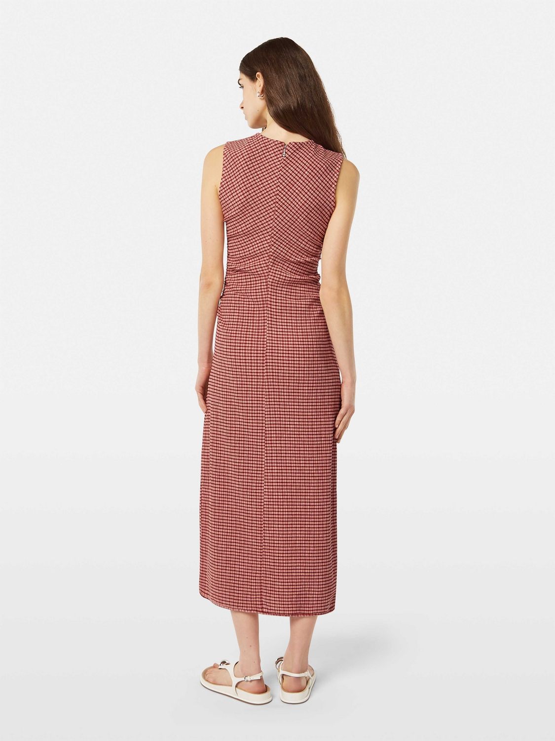 Gingham Midi Dress