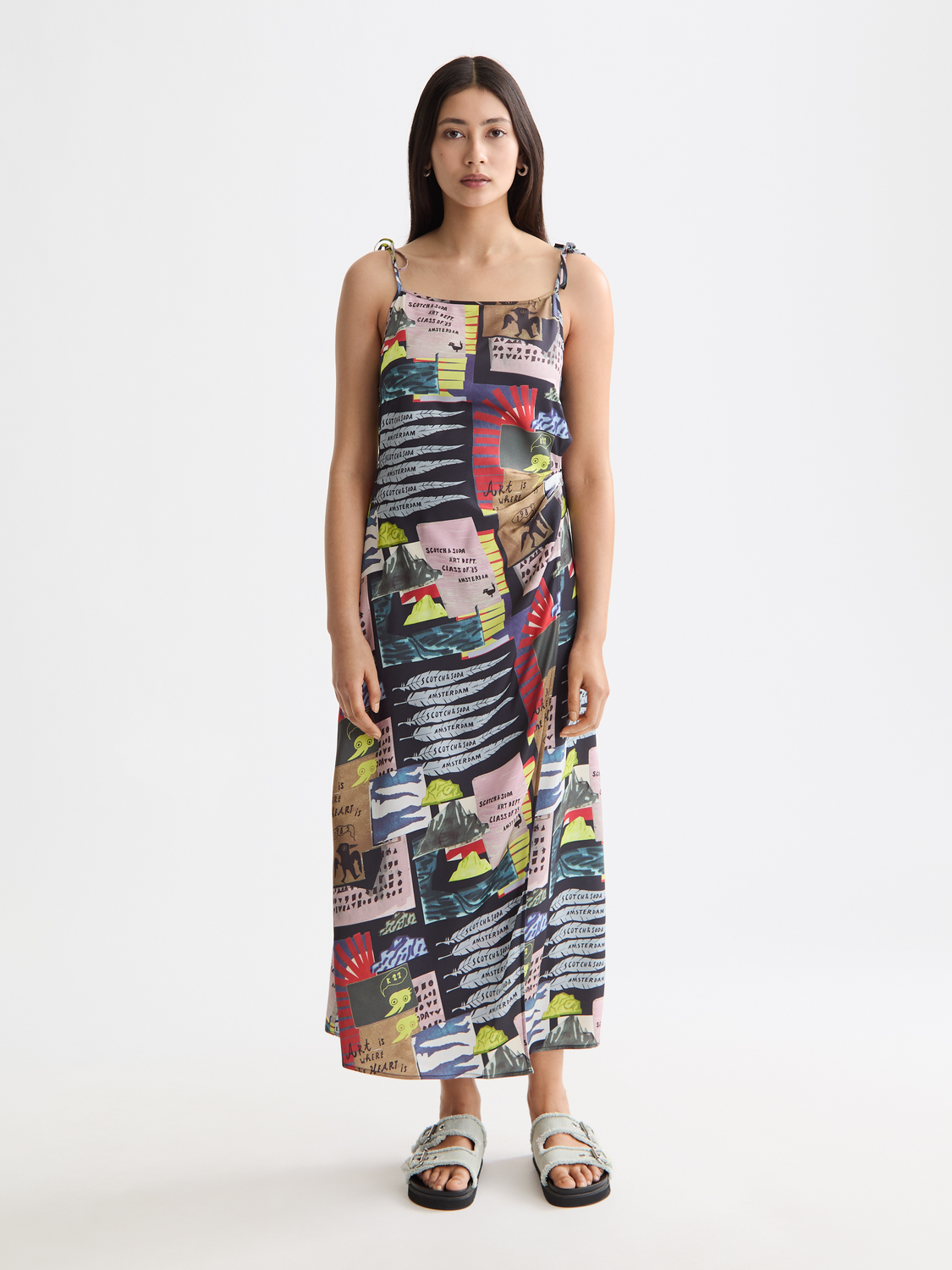 Midi slip dress