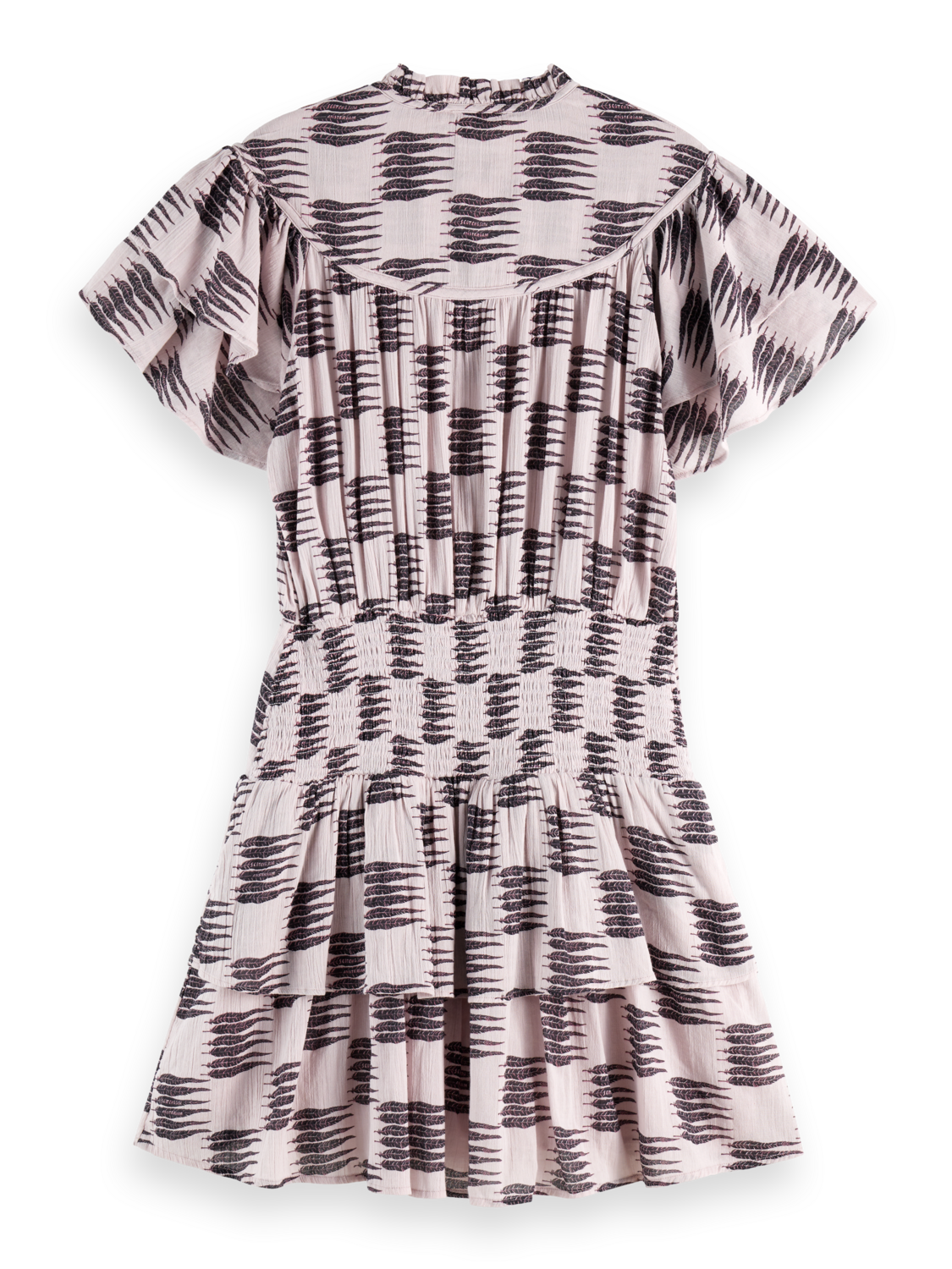 Ruffled mini dress
