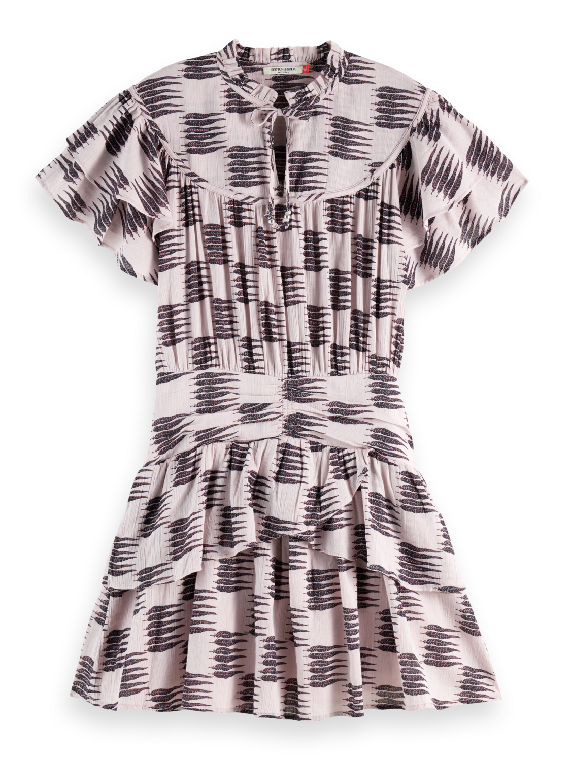 Ruffled mini dress