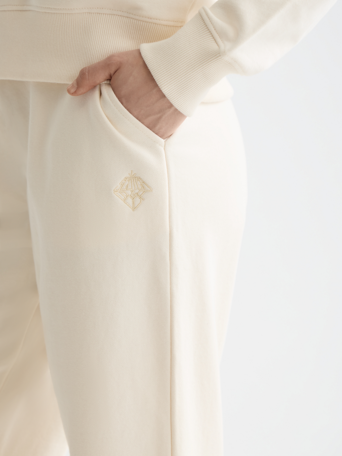 Artwork wide leg sweatpants