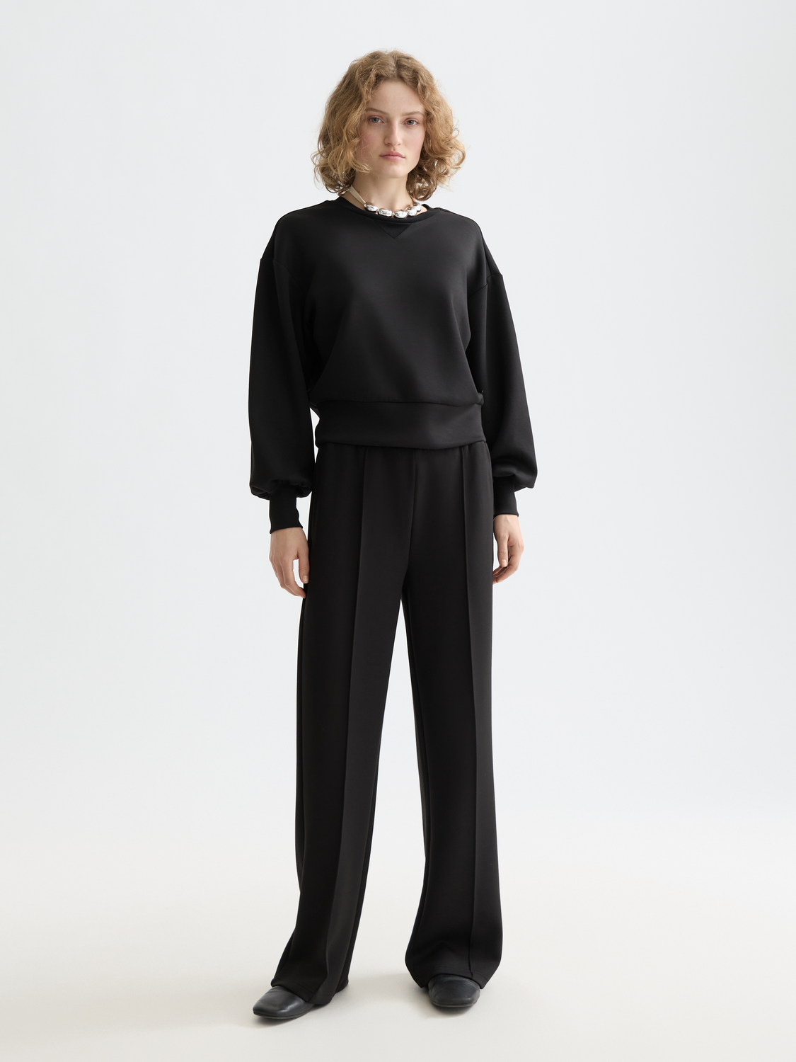 ESSENTIALS MODAL STRAIGHT LEG SWEAT PANT