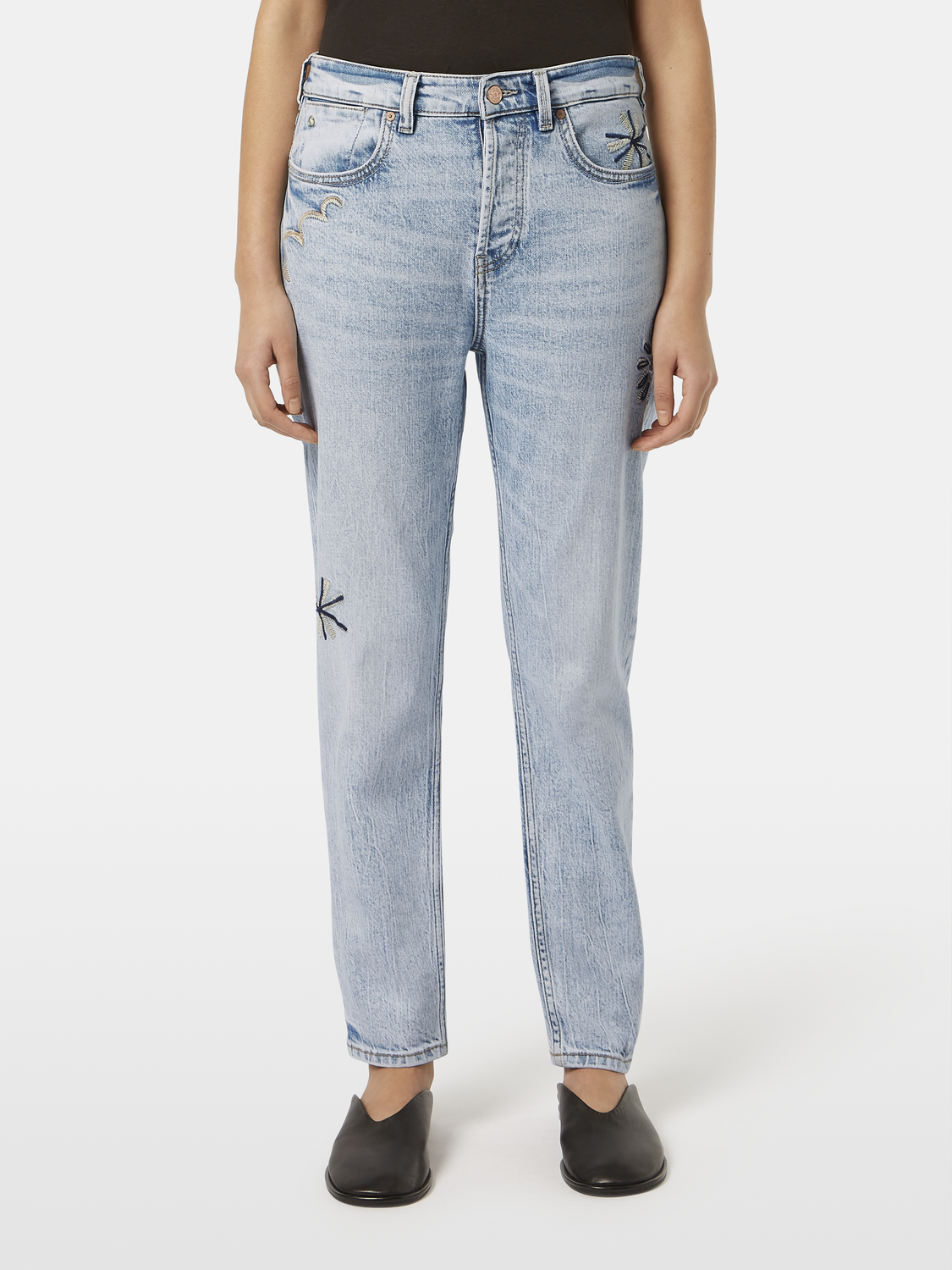 The Buzz Embroidered Denim