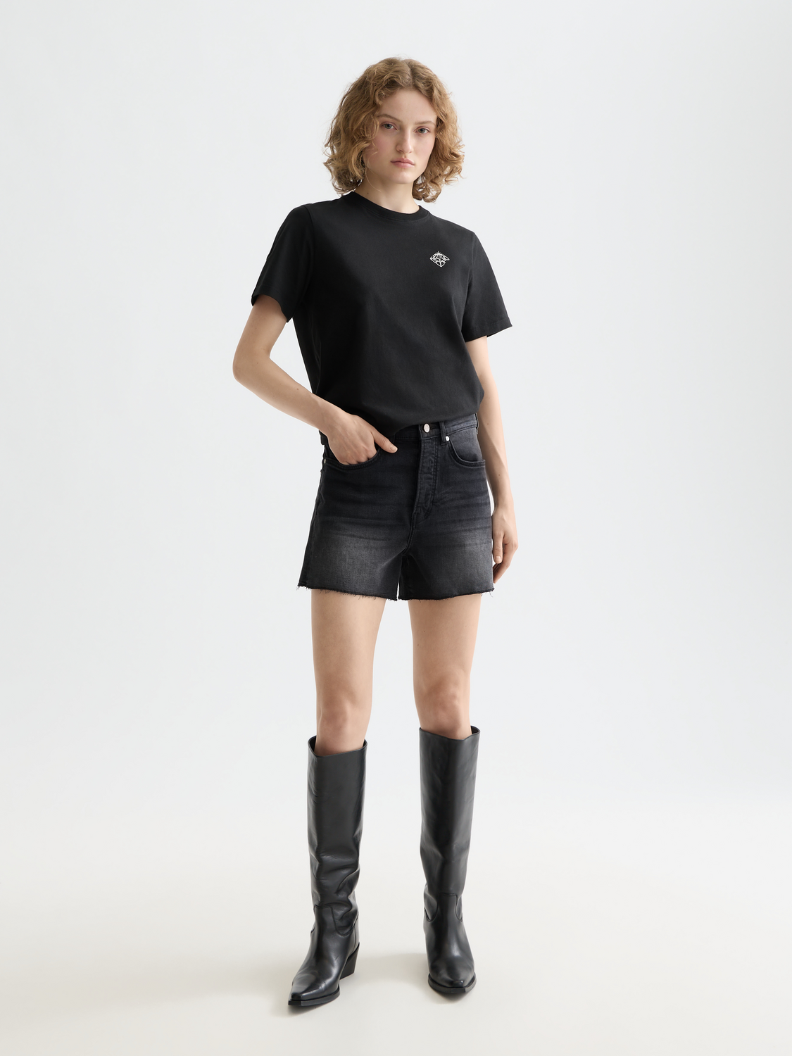 Essentials The Ray Cut Off Denim Short