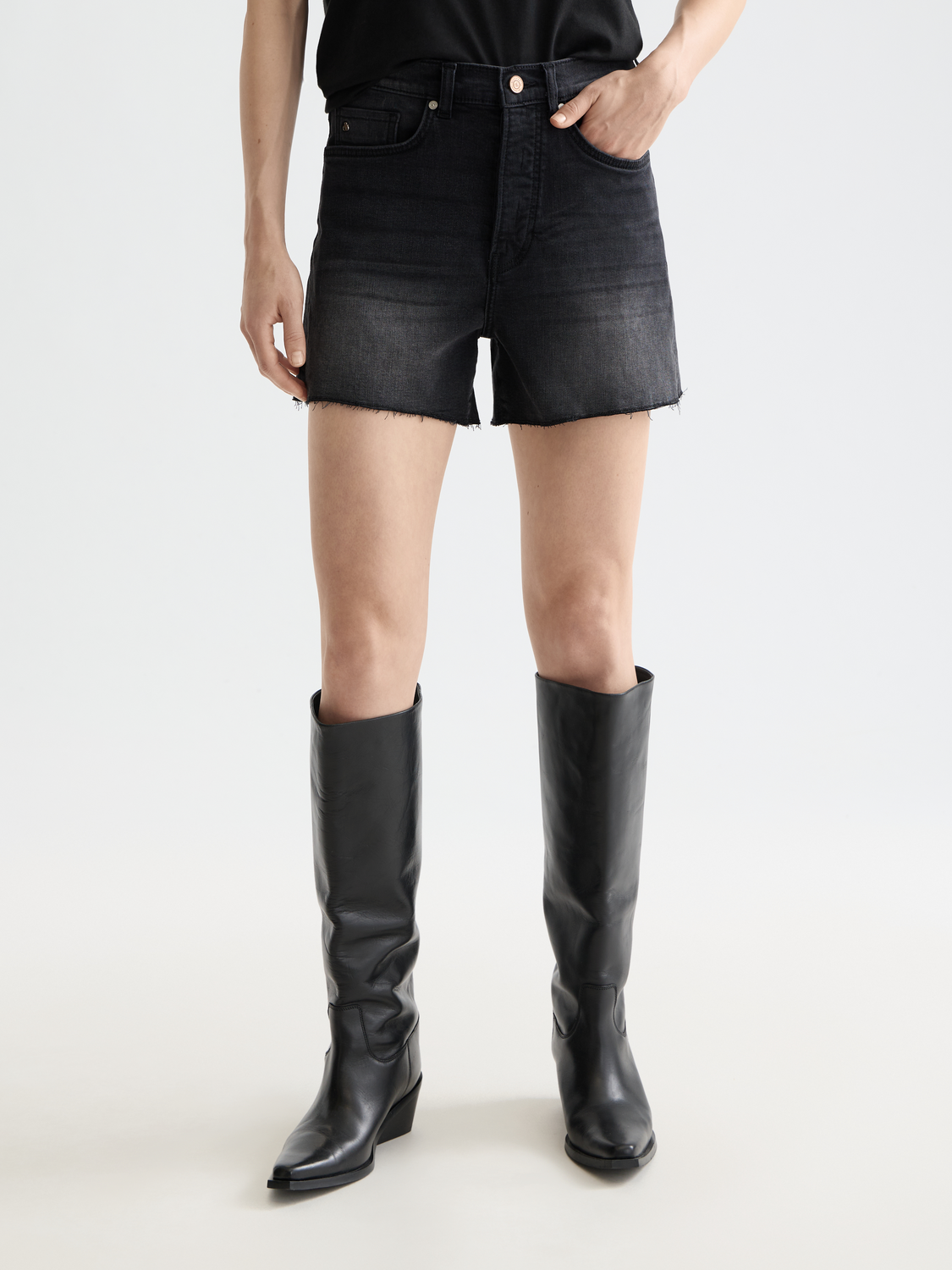Essentials The Ray Cut Off Denim Short