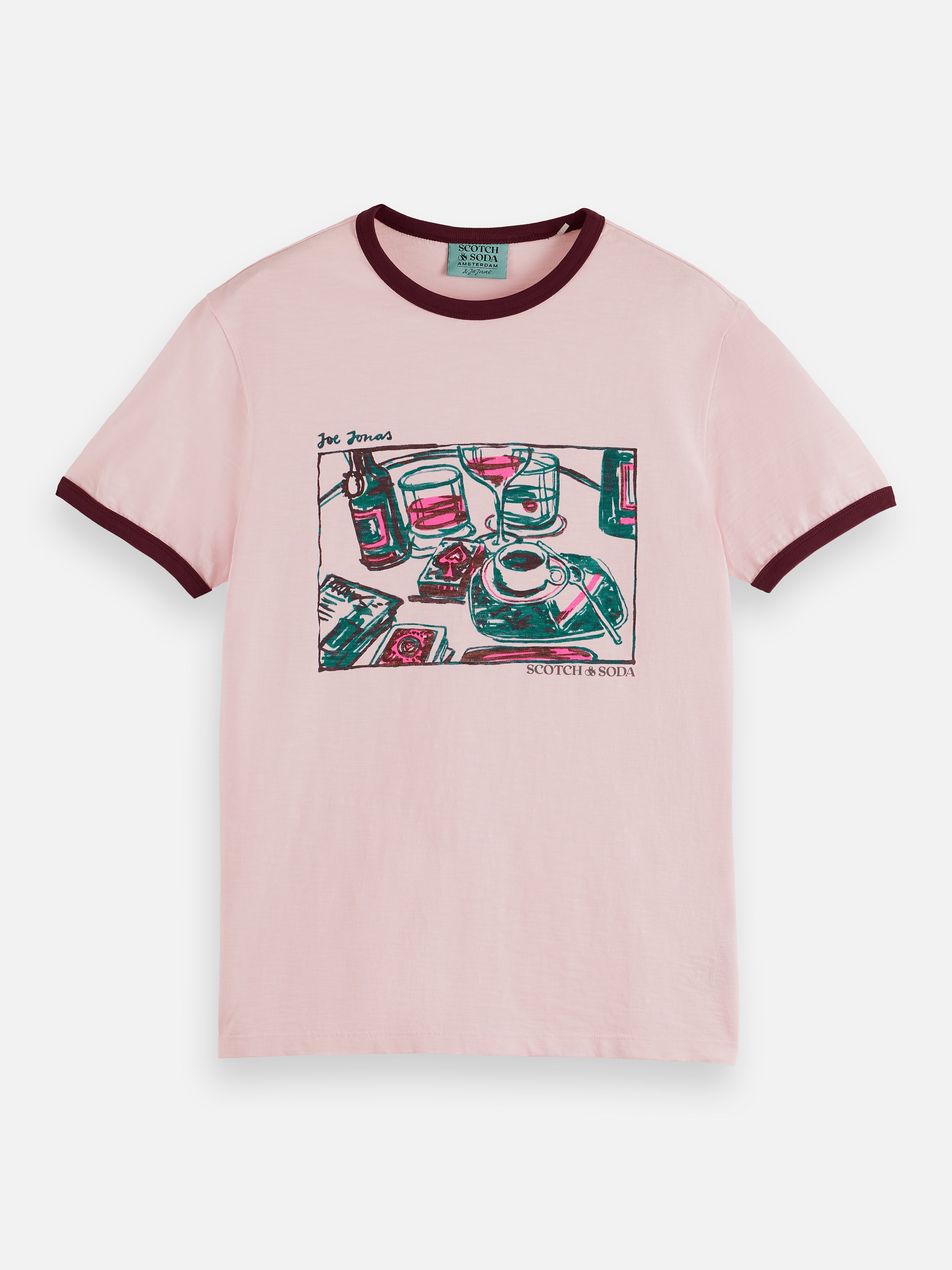 ★送料関税込*SCOTCH&SODA*新作*アートワークプリントTシャツ/CP SCOTCH&SODA（スコッチアンドソーダ）の「アートワークプリントT