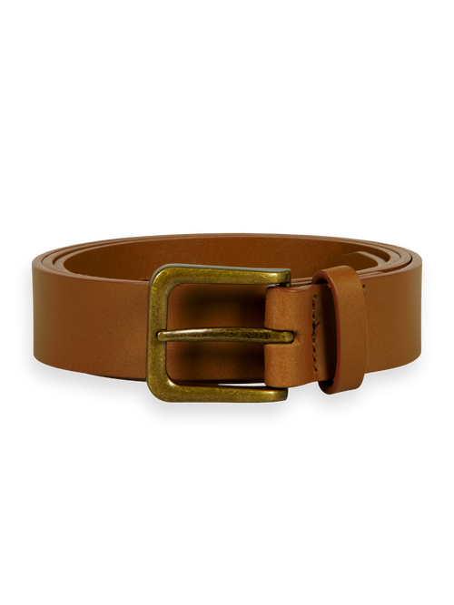 ESSENTIAL RECYCLED LEATHER BELT