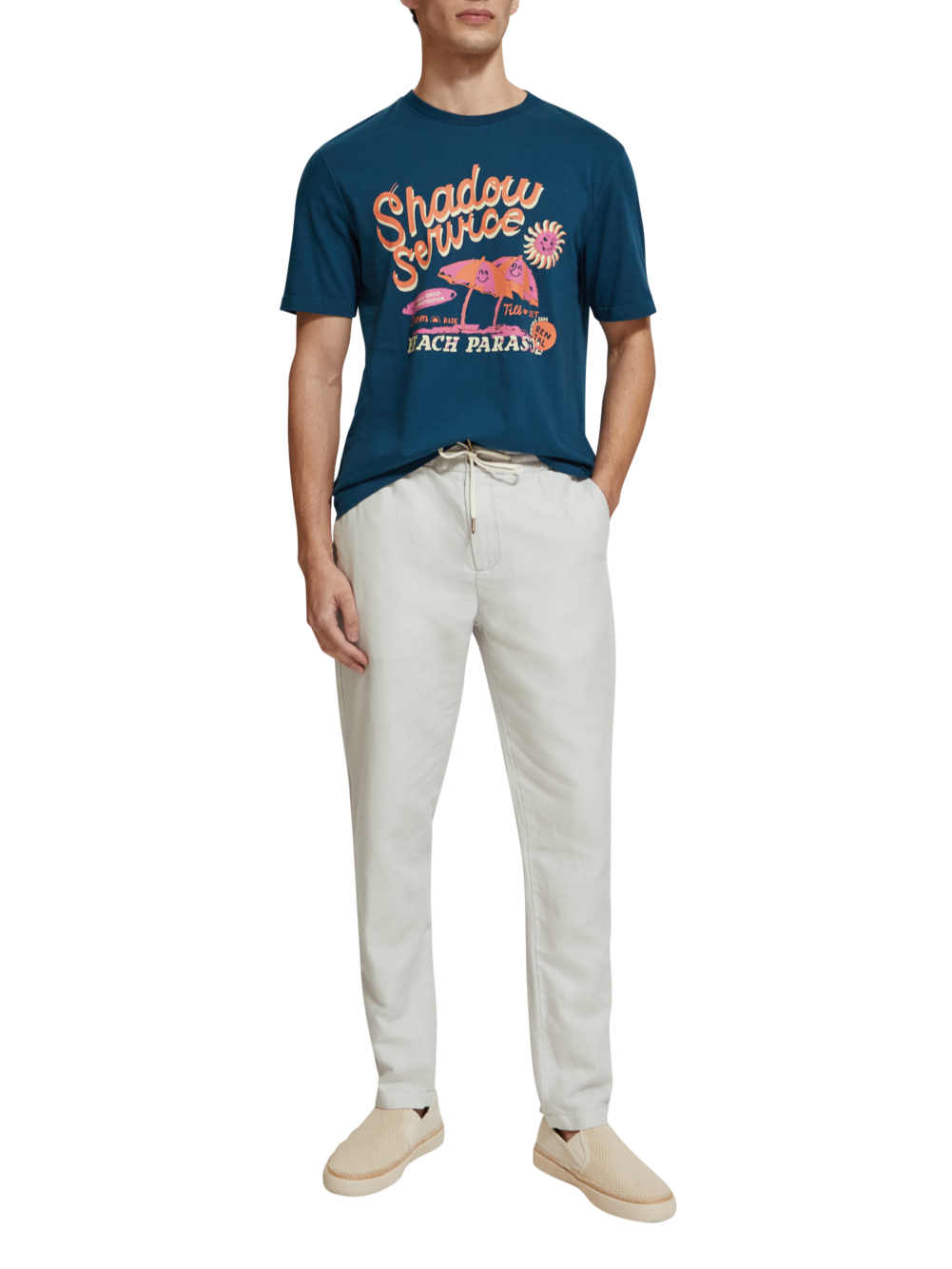 Warren - straight fit twill jogger