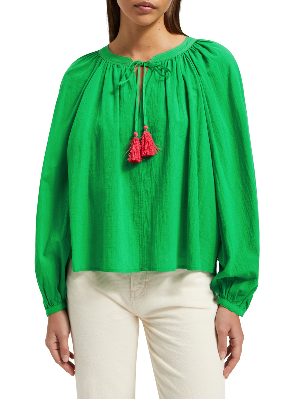 BALLOON SLEEVE TOP