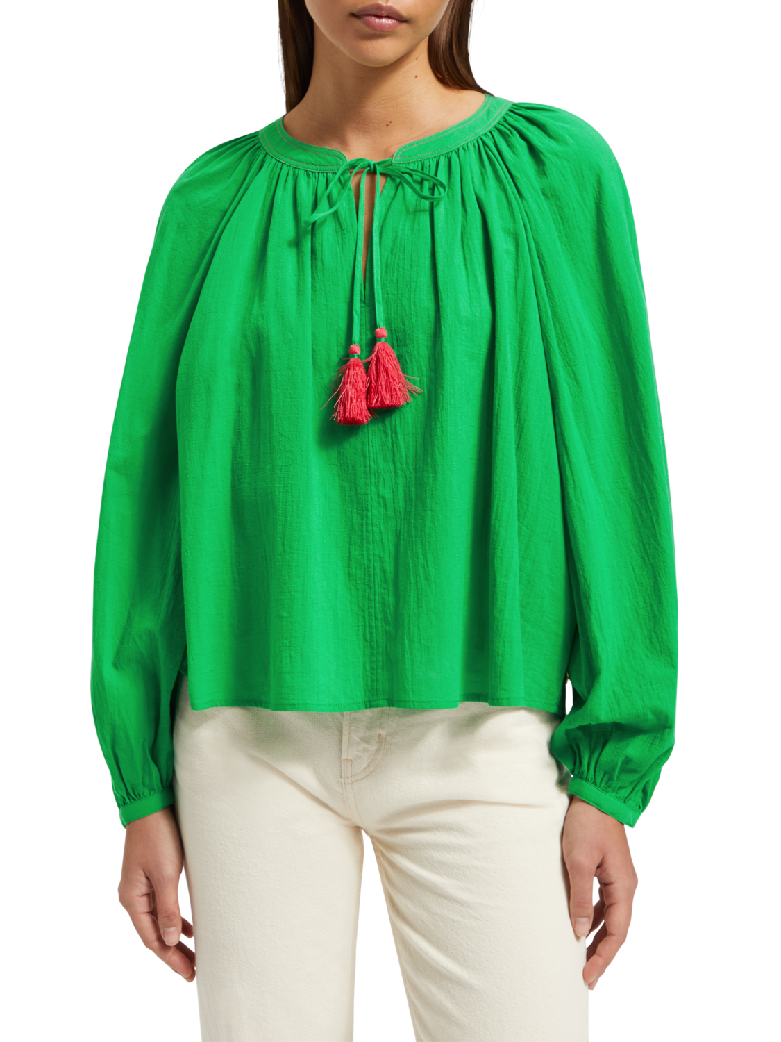 BALLOON SLEEVE TOP