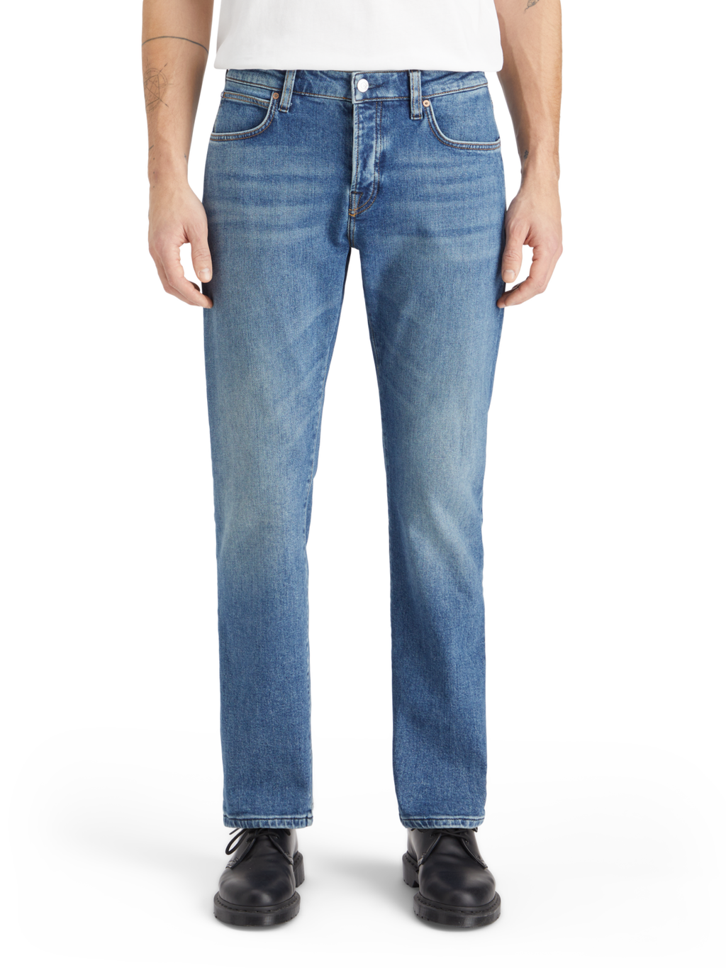 Essential THE ZEE STRAIGHT FIT JEANS   BLUE MOVES