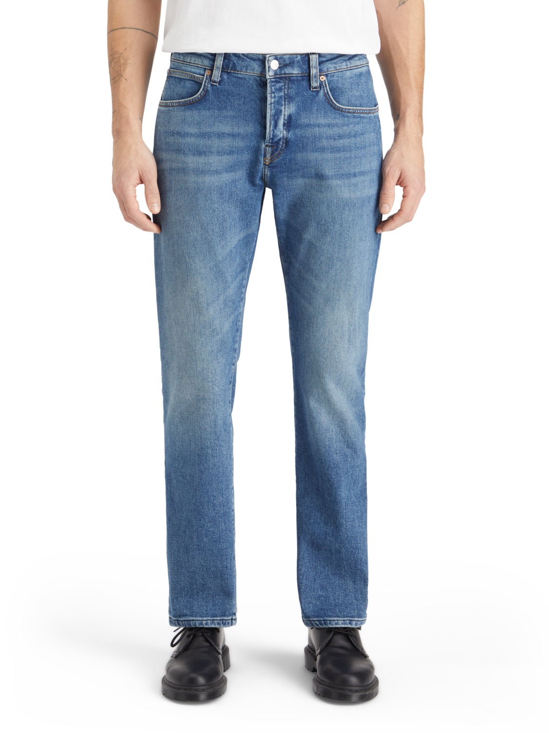 Essential THE ZEE STRAIGHT FIT JEANS   BLUE MOVES
