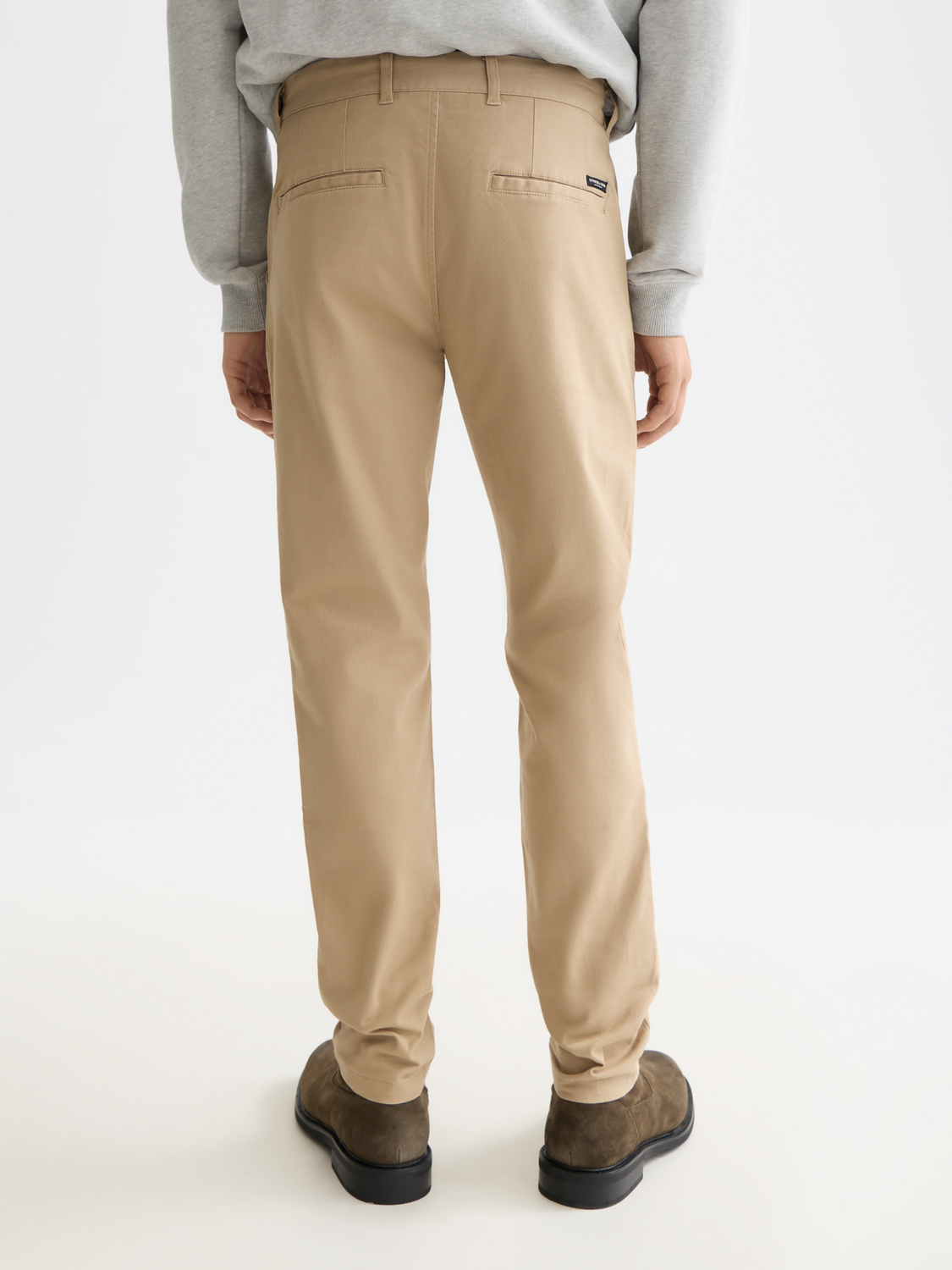Essentials MOTT STRETCH COTTON CHINO - SAND