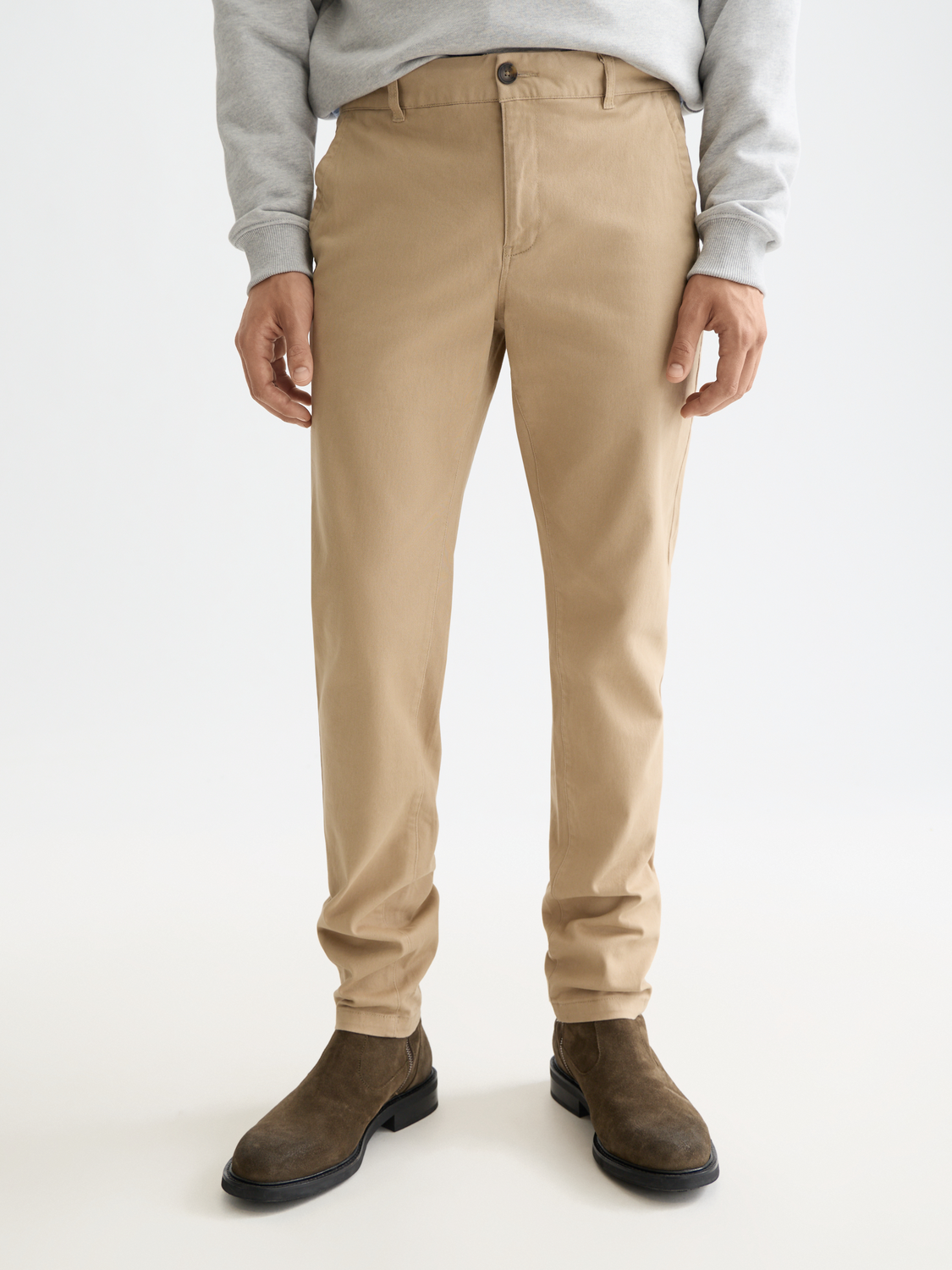 Essentials MOTT STRETCH COTTON CHINO - SAND