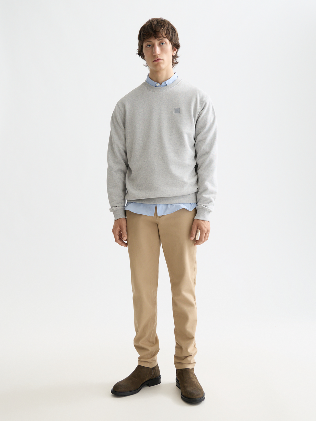 Essentials MOTT STRETCH COTTON CHINO - SAND