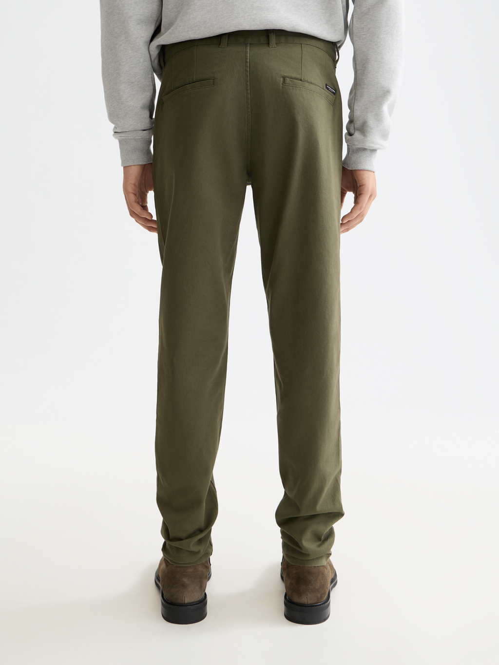 Essentials MOTT STRETCH COTTON CHINO - KHAKI