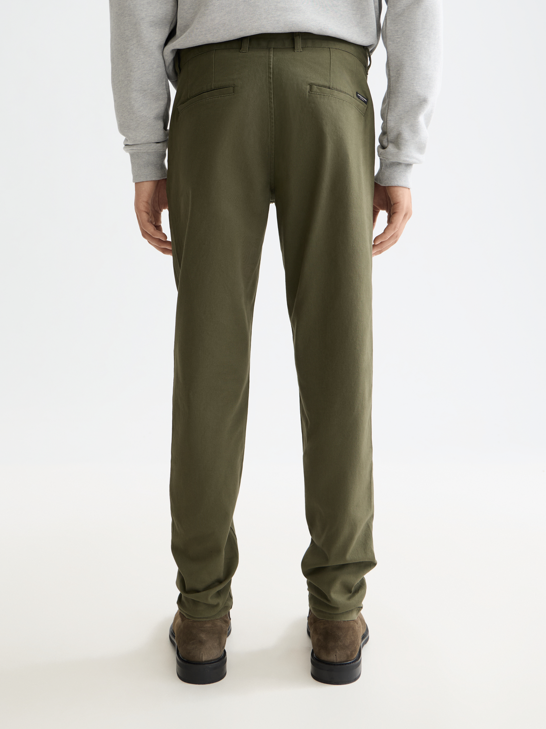 Essentials MOTT STRETCH COTTON CHINO - KHAKI