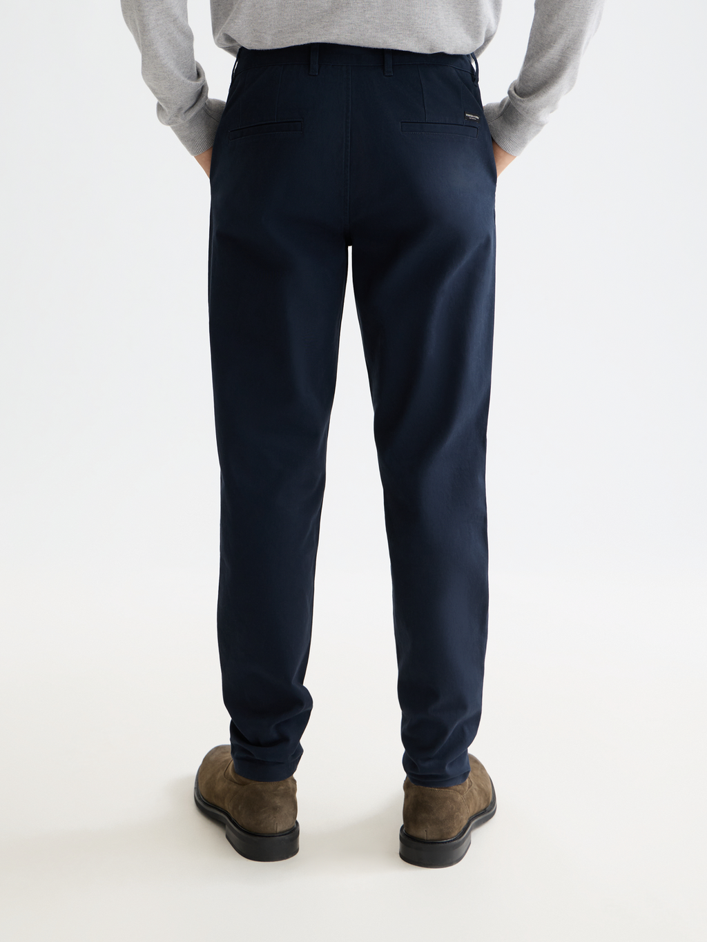 Essentials MOTT STRETCH COTTON CHINO - NIGHT