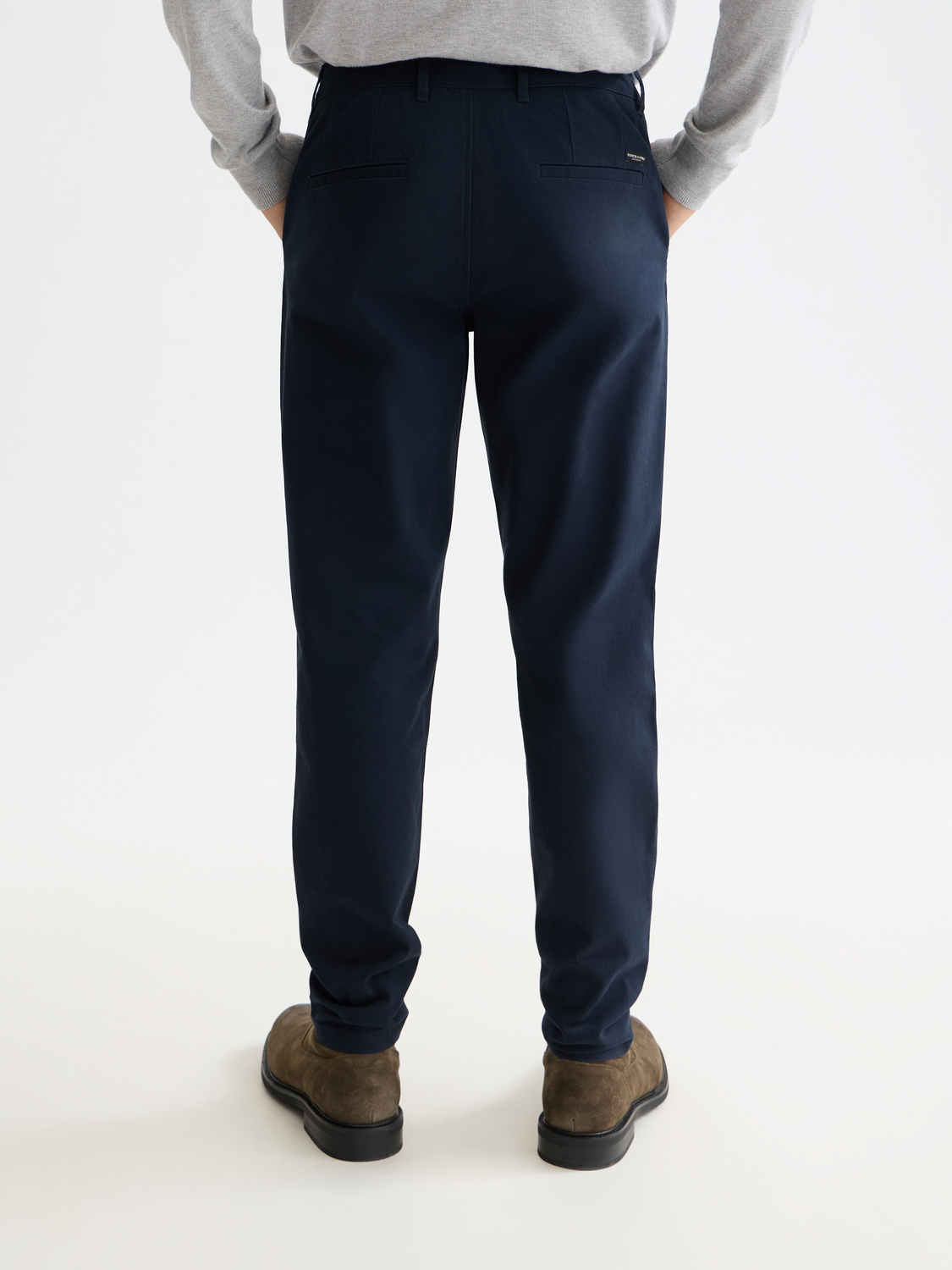 Essentials MOTT STRETCH COTTON CHINO - NIGHT